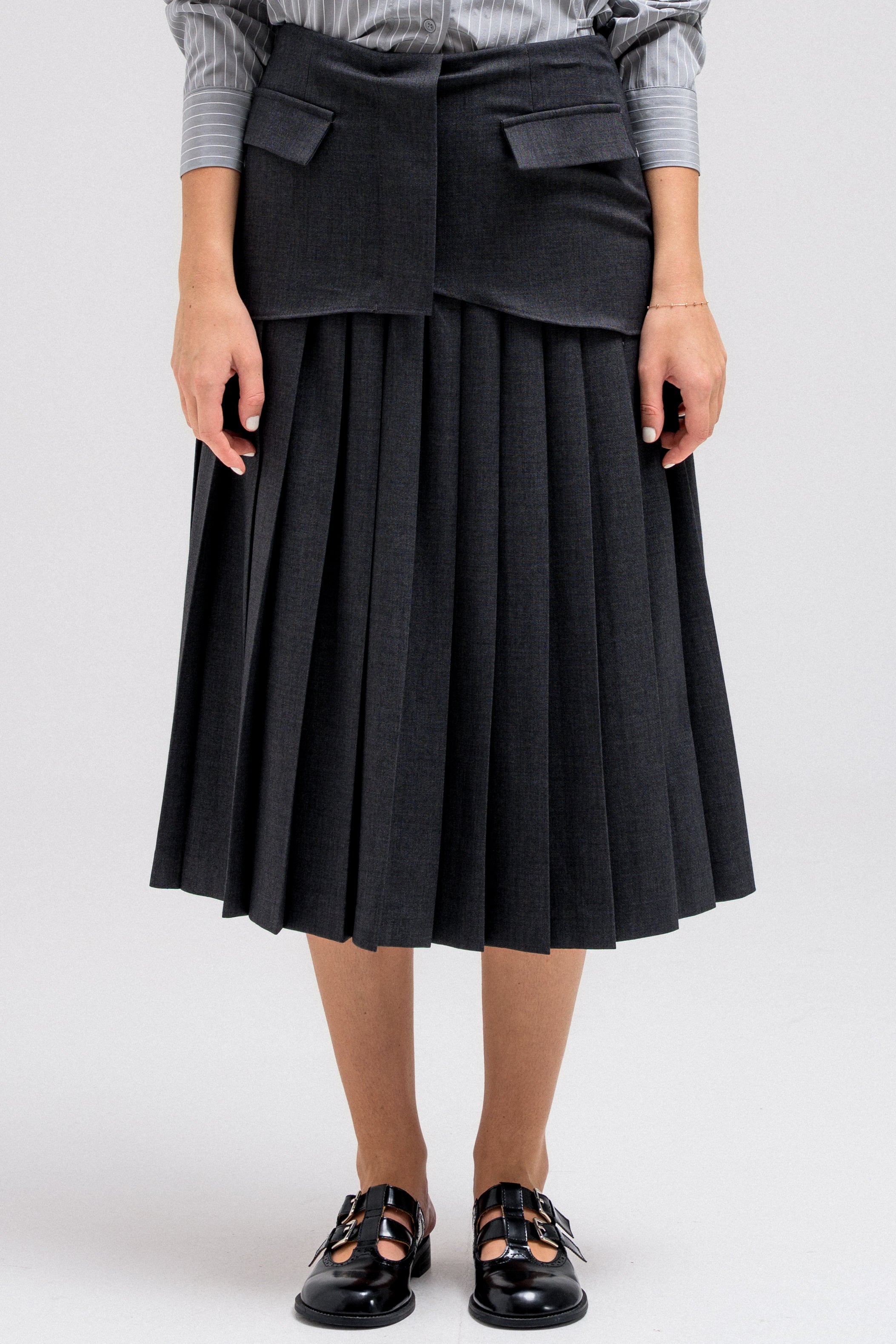 ZELIN PLEATED SKIRT