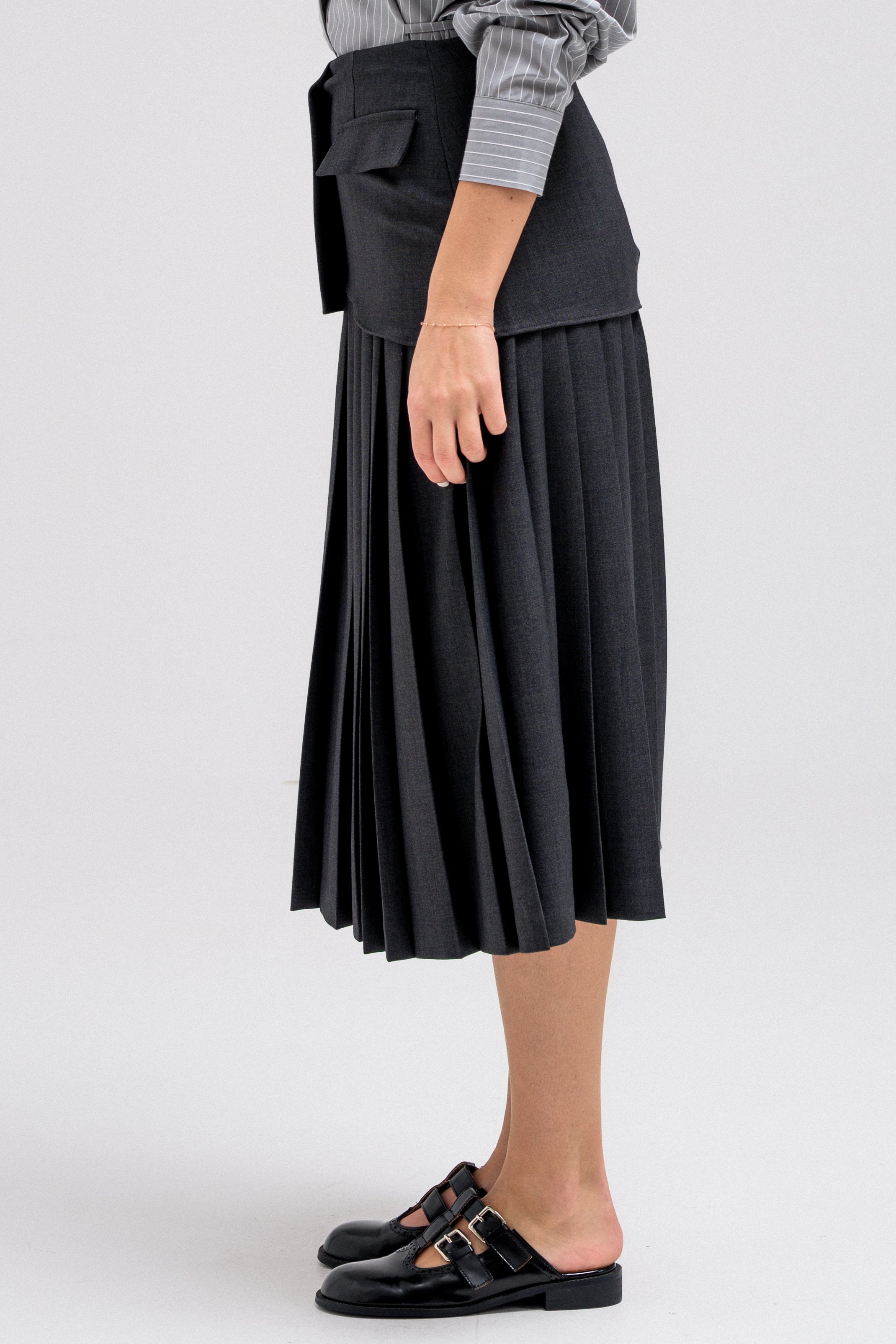 ZELIN PLEATED SKIRT