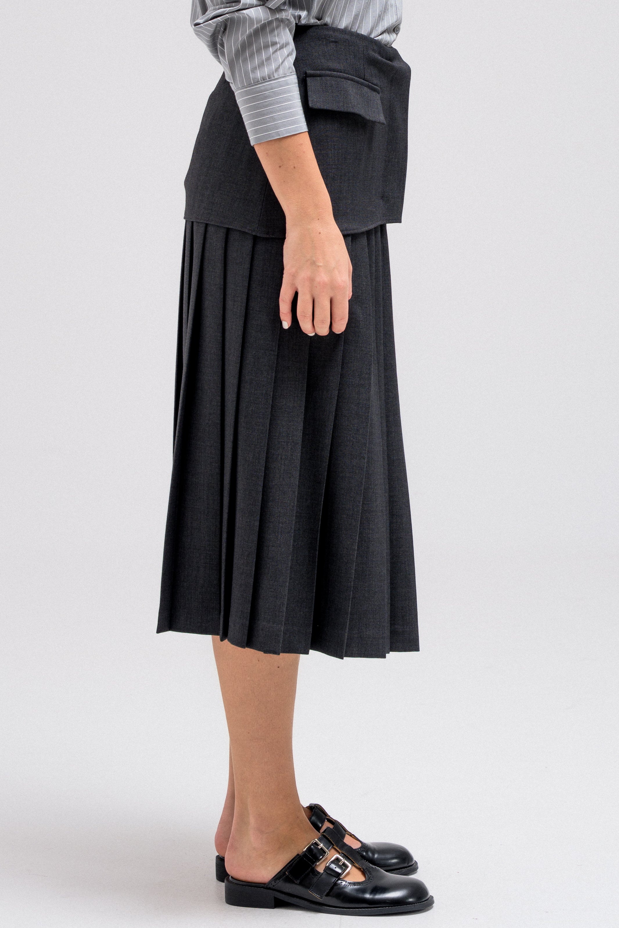 ZELIN PLEATED SKIRT
