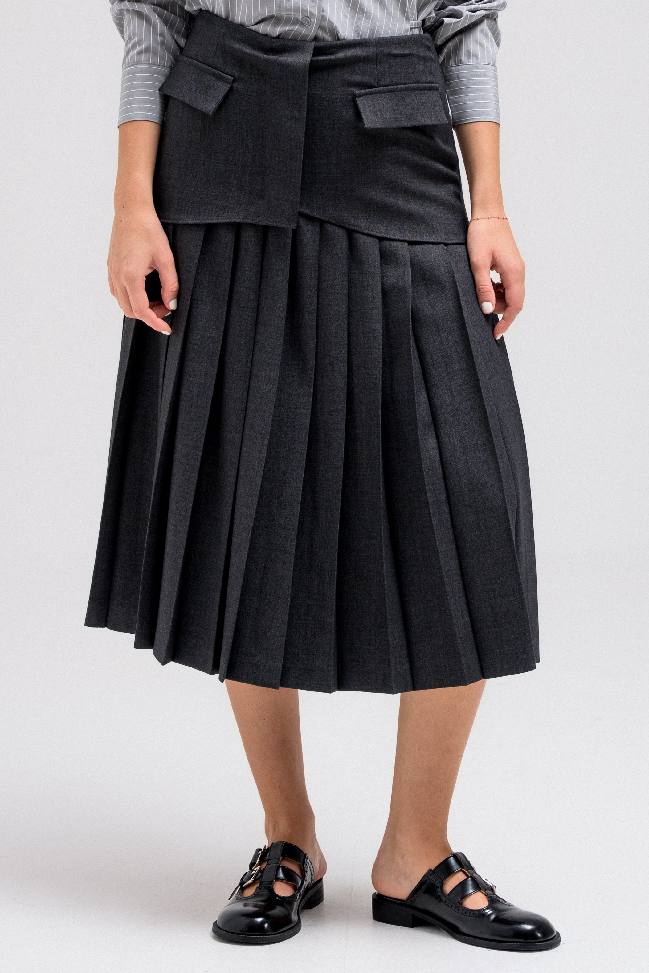 ZELIN PLEATED SKIRT