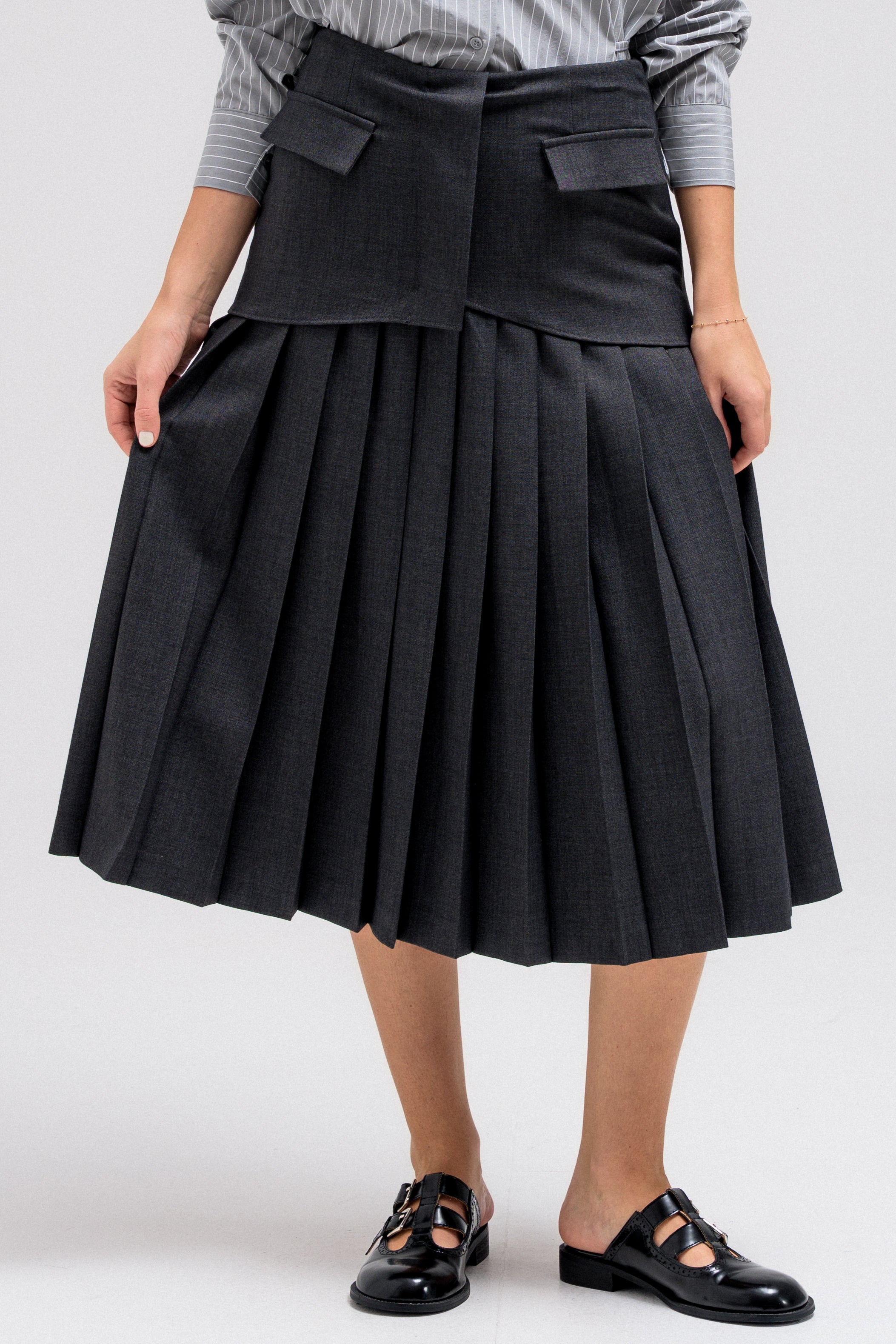 ZELIN PLEATED SKIRT