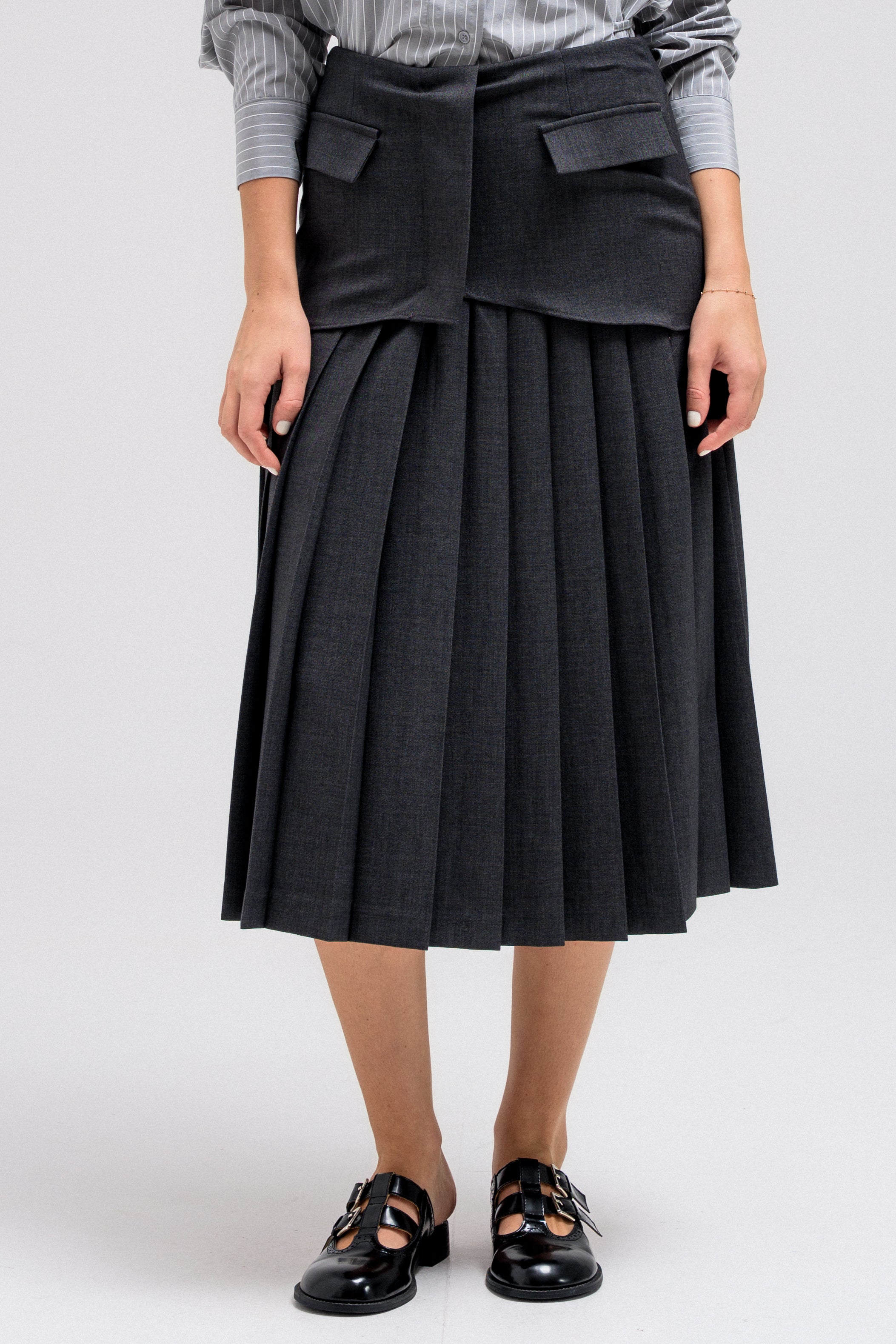 ZELIN PLEATED SKIRT