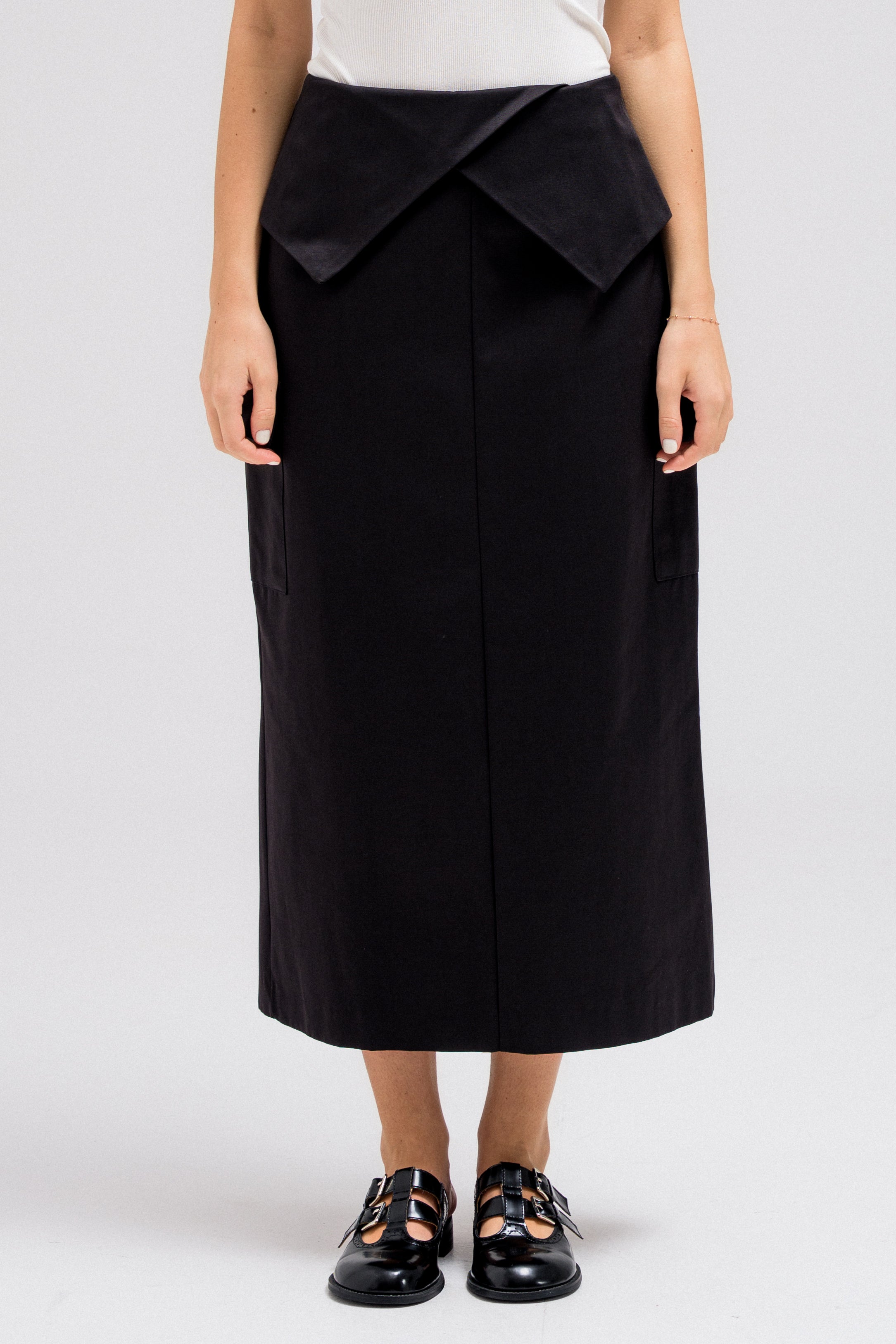 CROSS PANEL SKIRT