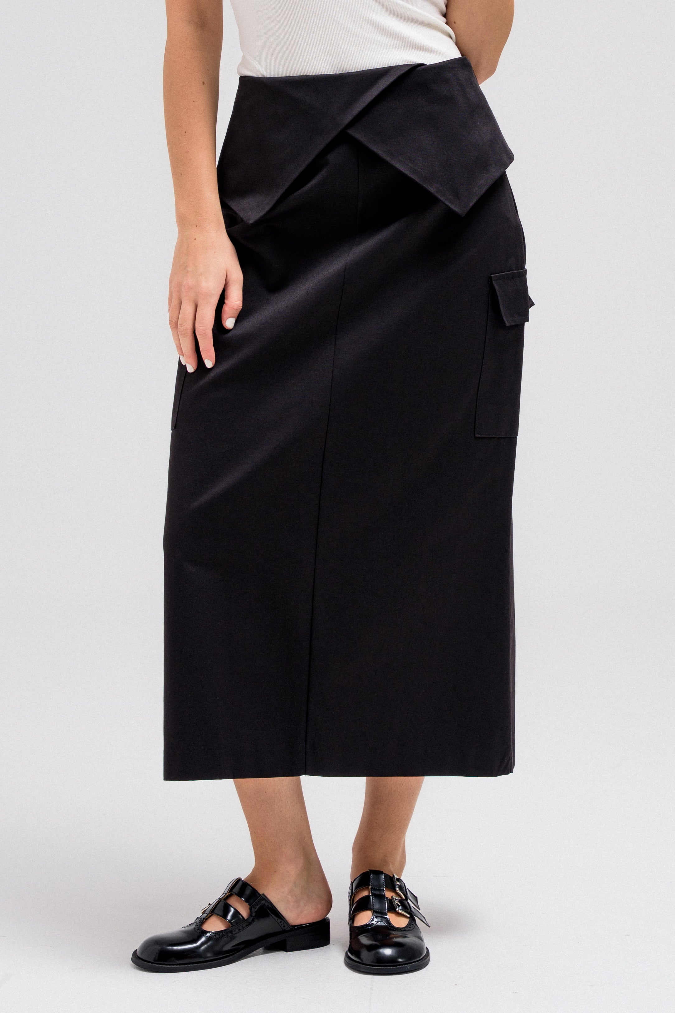 CROSS PANEL SKIRT
