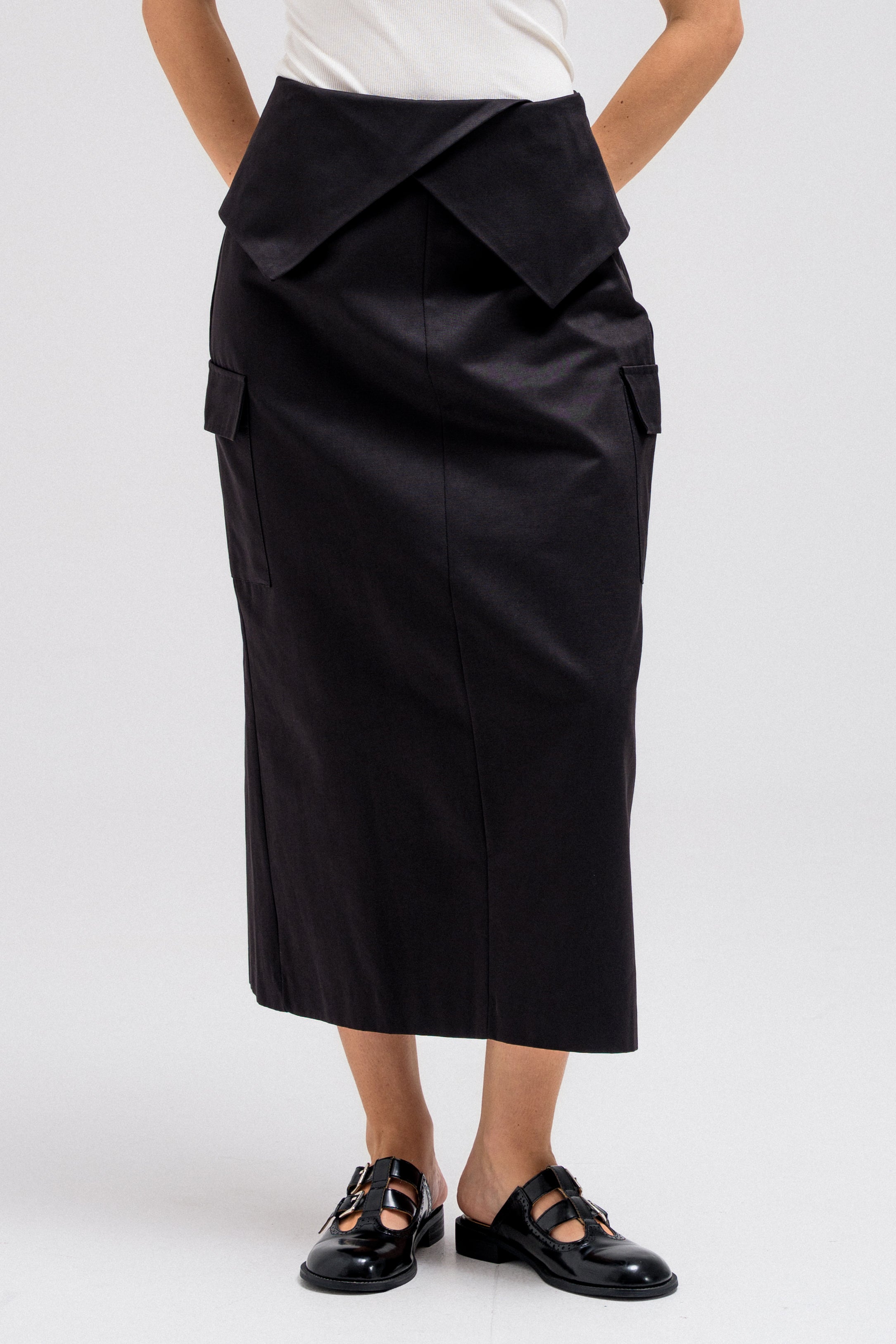 CROSS PANEL SKIRT