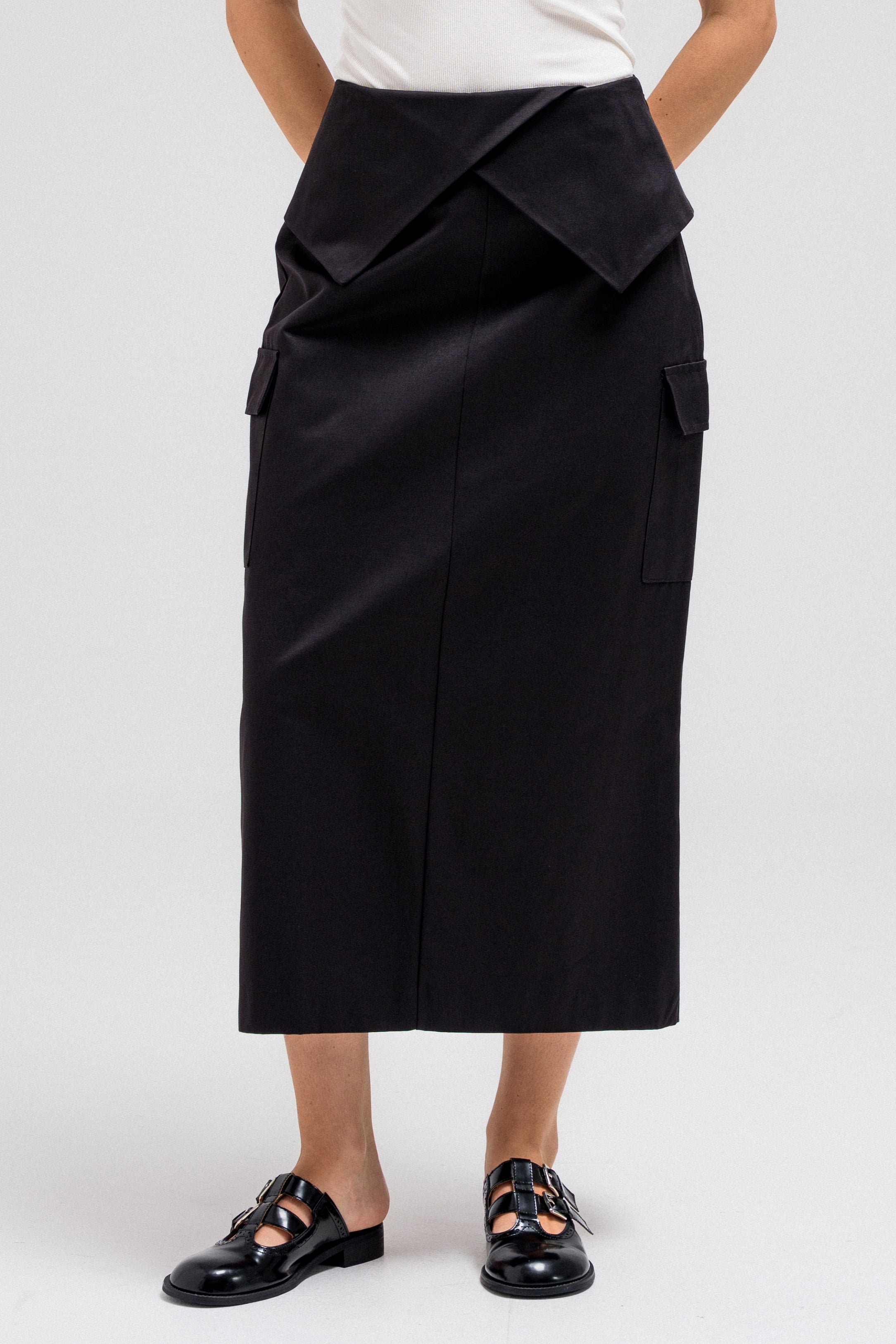 CROSS PANEL SKIRT
