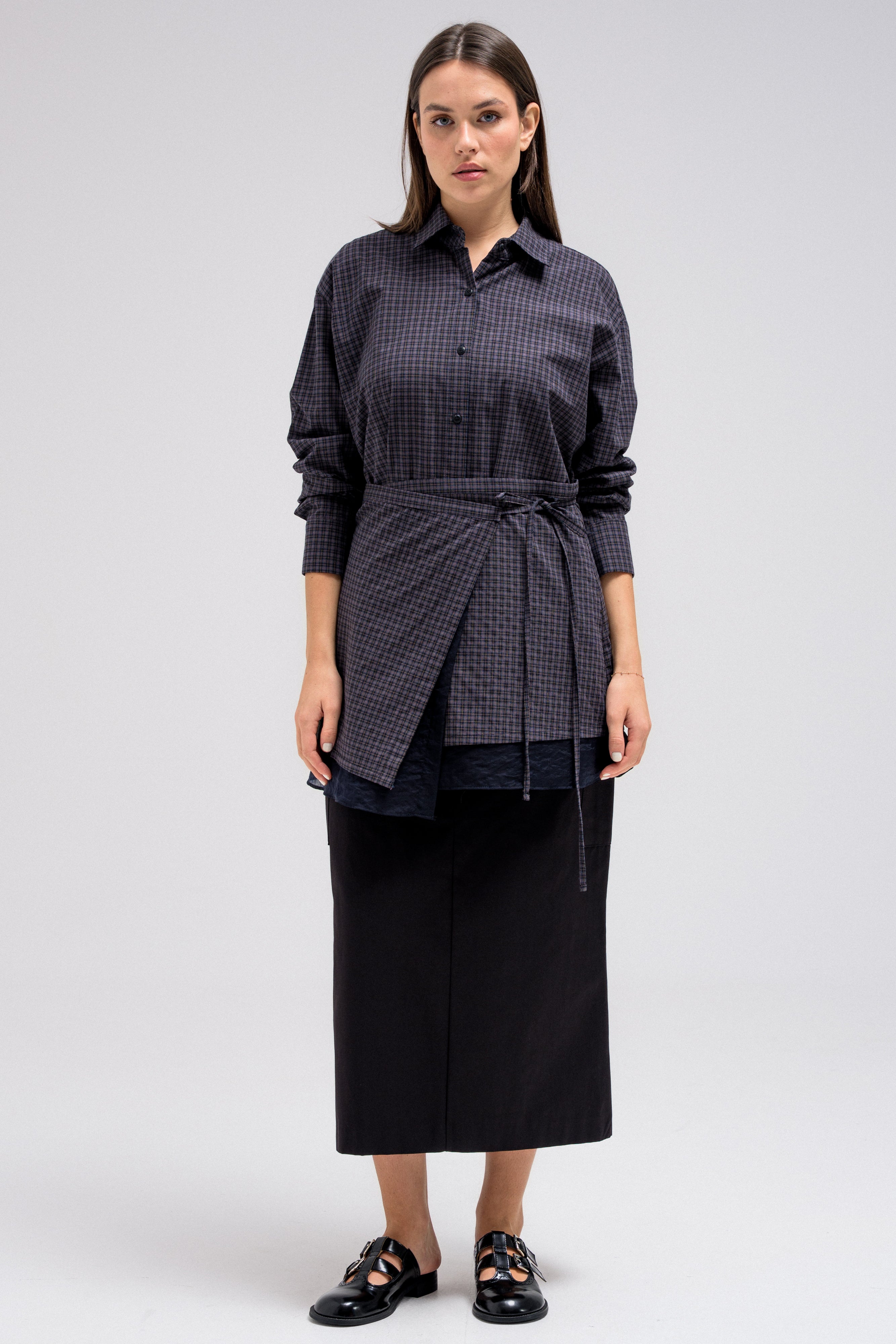 ZAVEN WAIST WRAP SHIRT