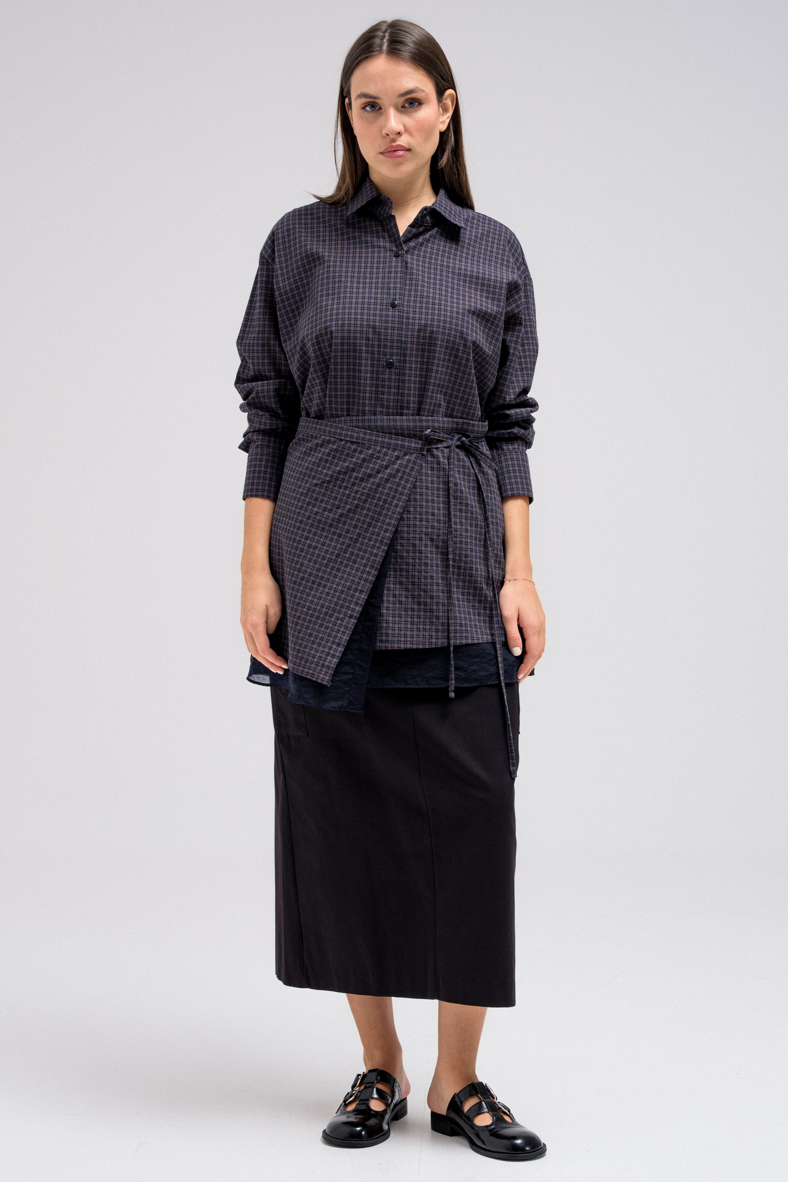ZAVEN WAIST WRAP SHIRT