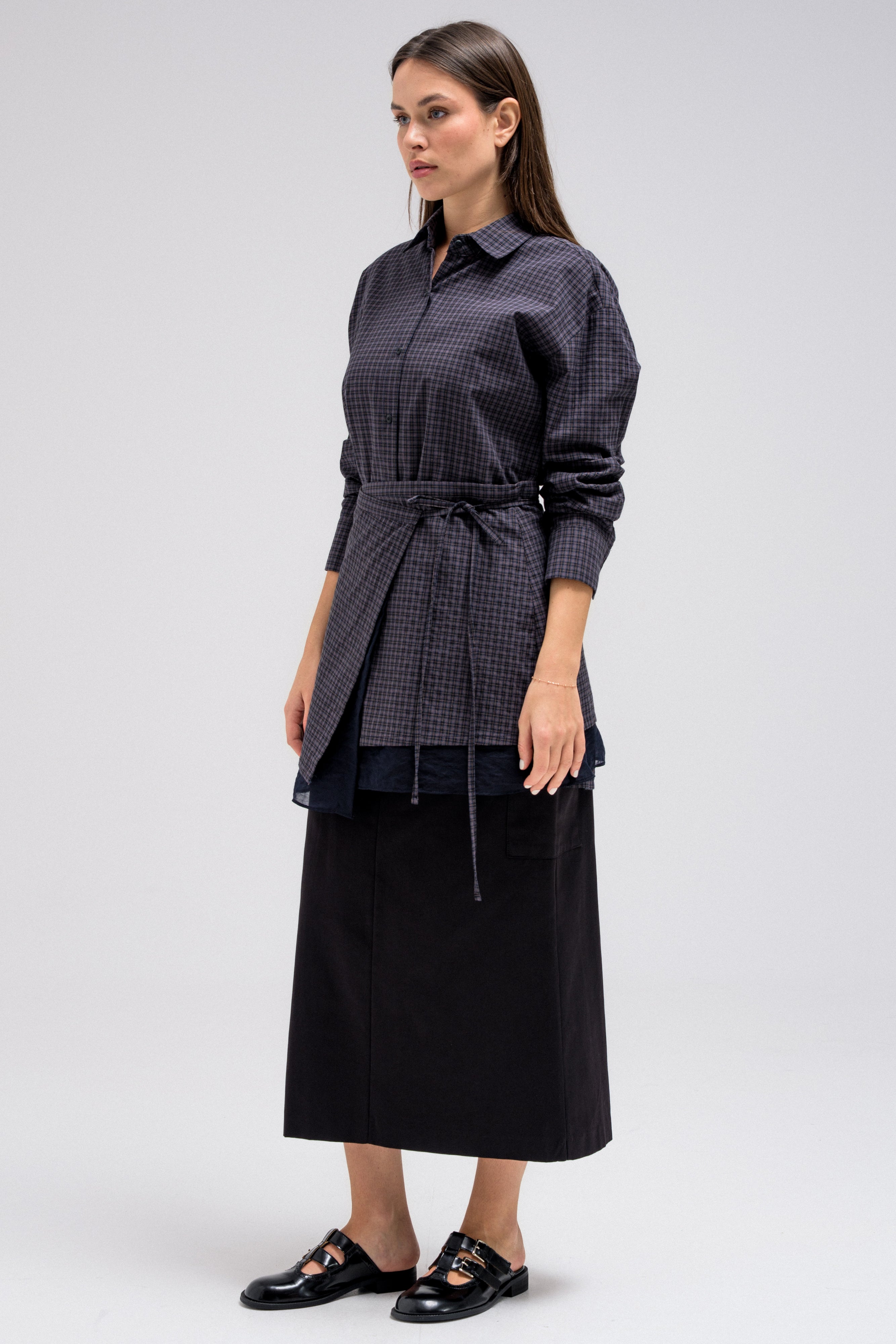 ZAVEN WAIST WRAP SHIRT