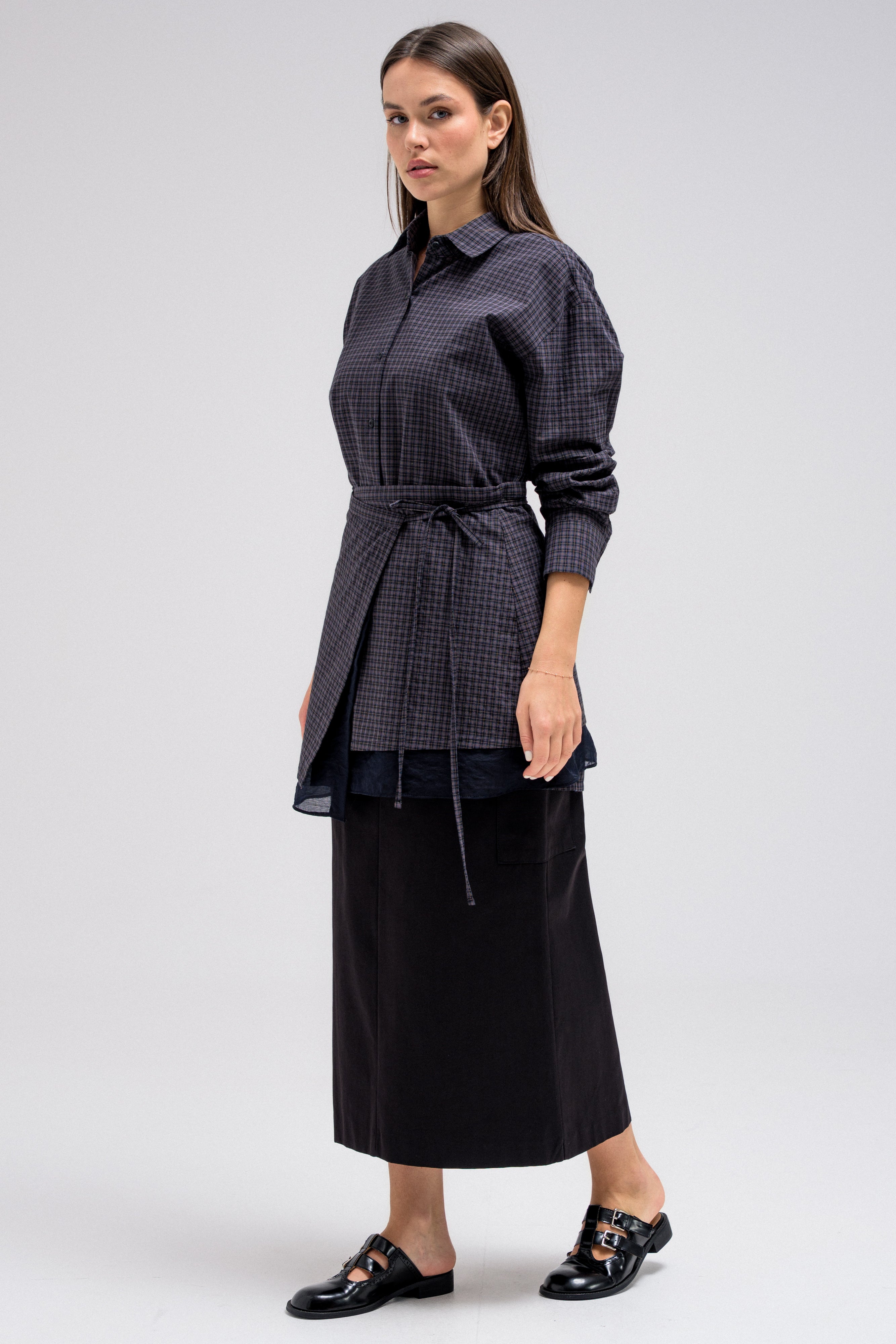 ZAVEN WAIST WRAP SHIRT