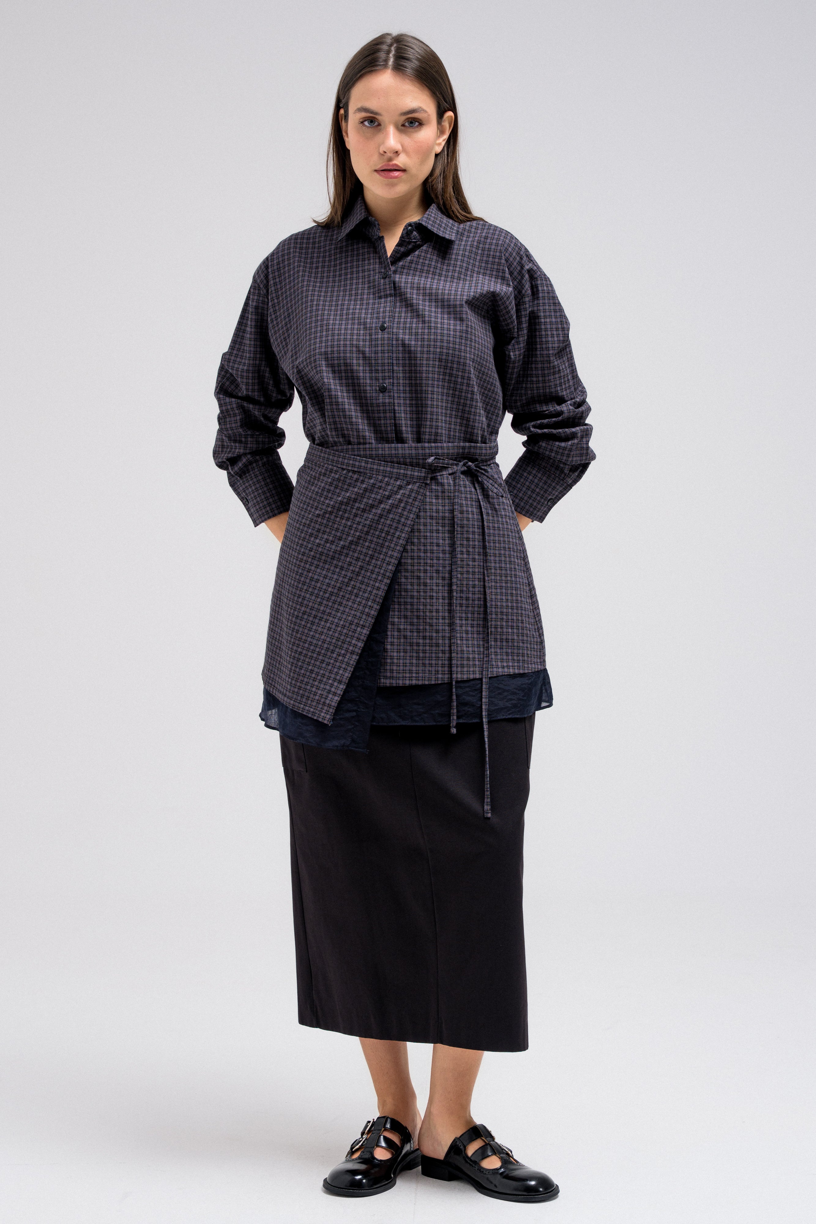 ZAVEN WAIST WRAP SHIRT