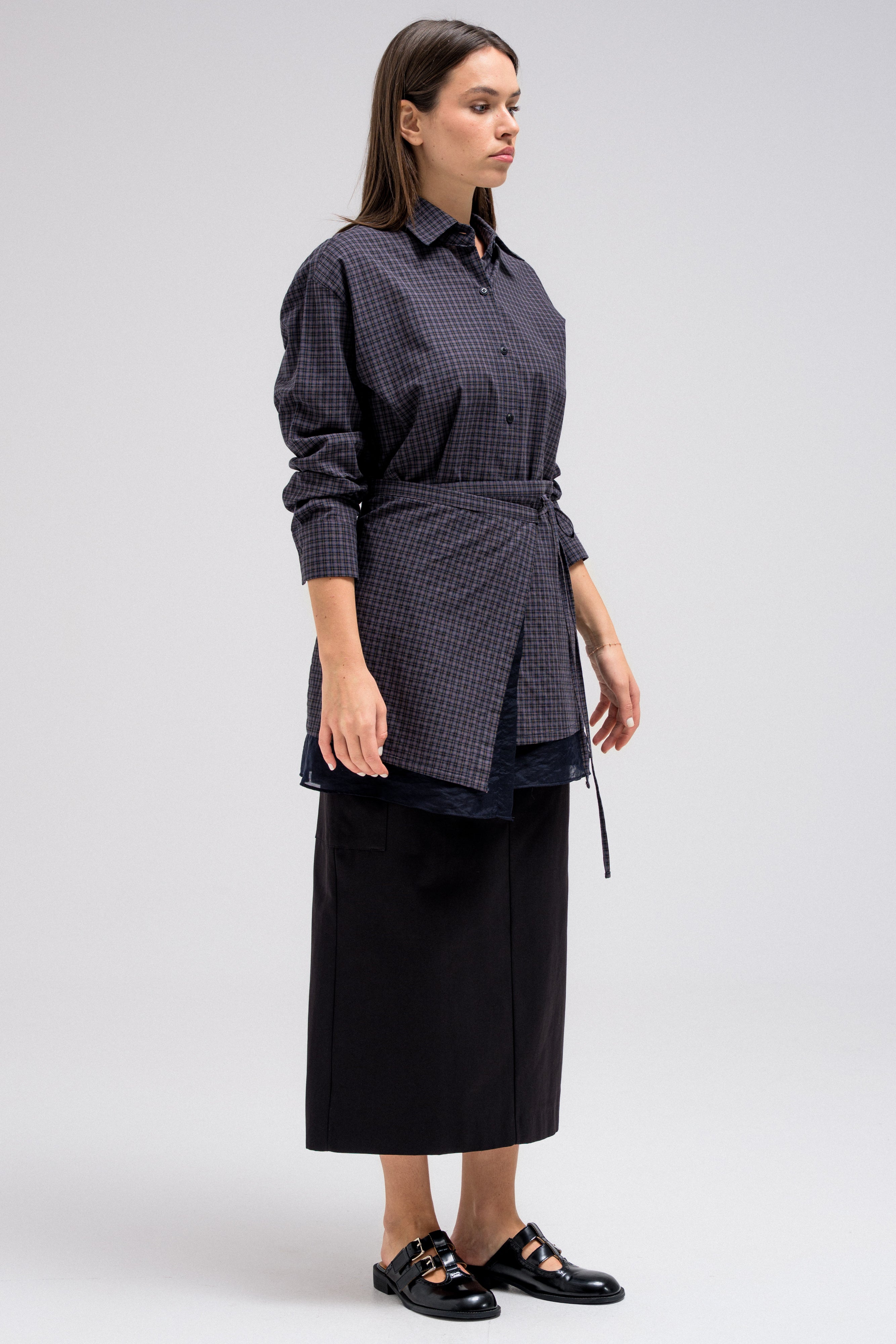ZAVEN WAIST WRAP SHIRT