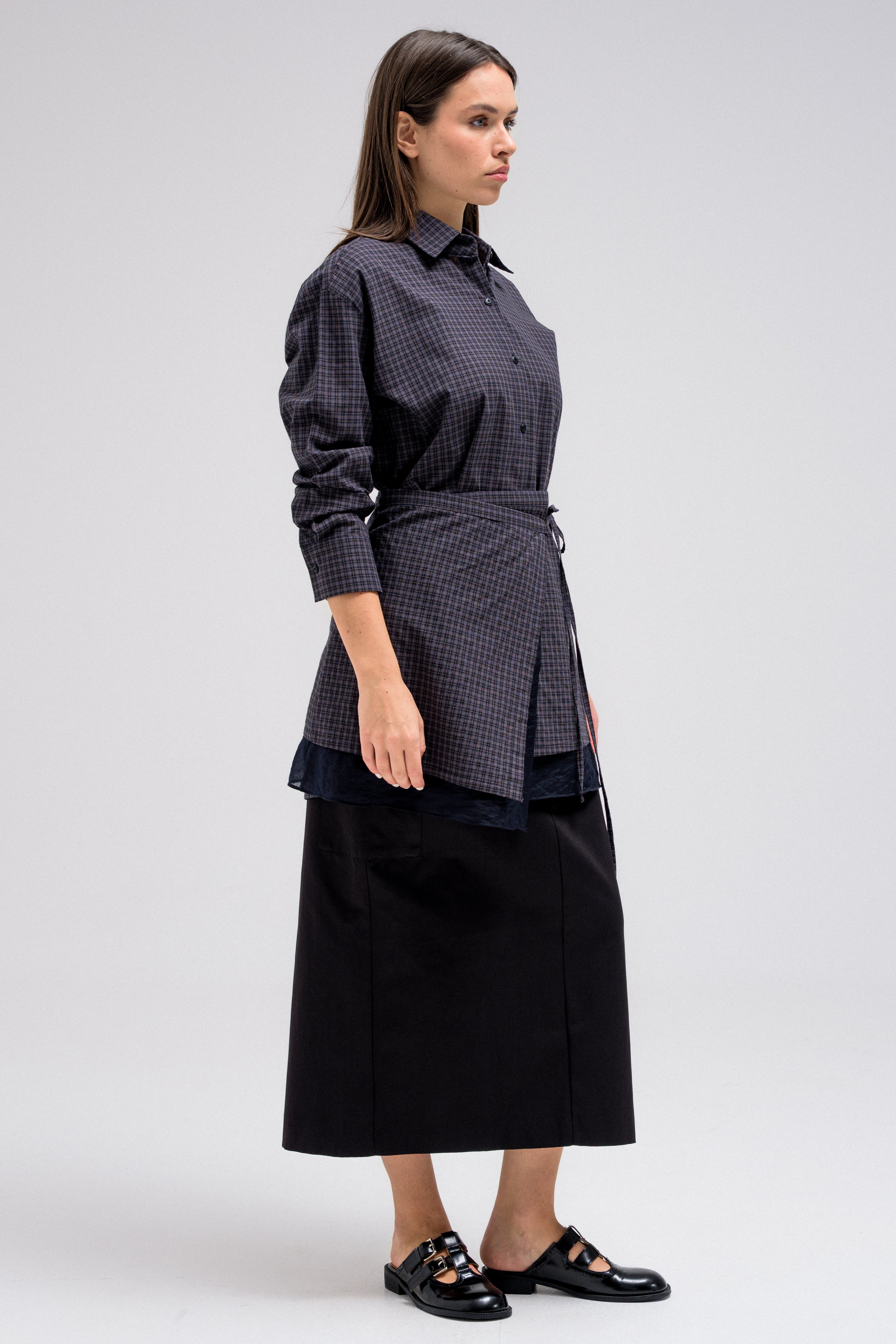 ZAVEN WAIST WRAP SHIRT