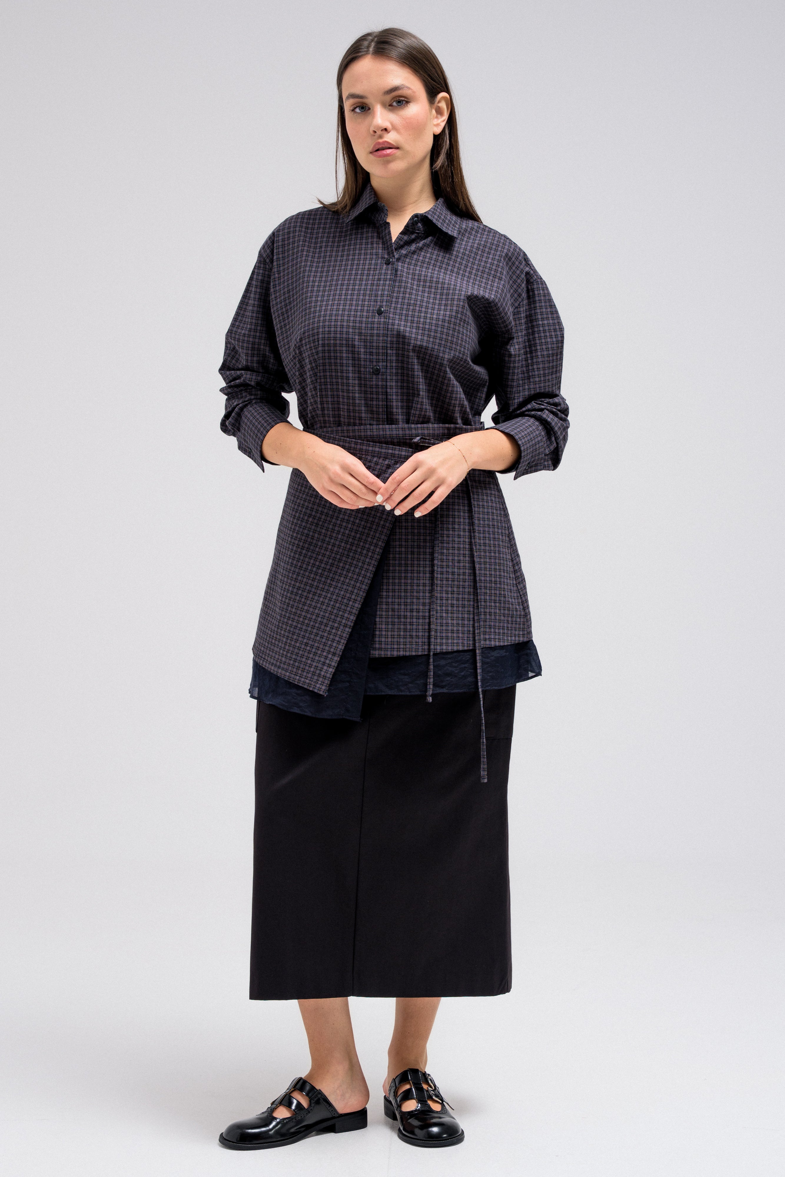 ZAVEN WAIST WRAP SHIRT