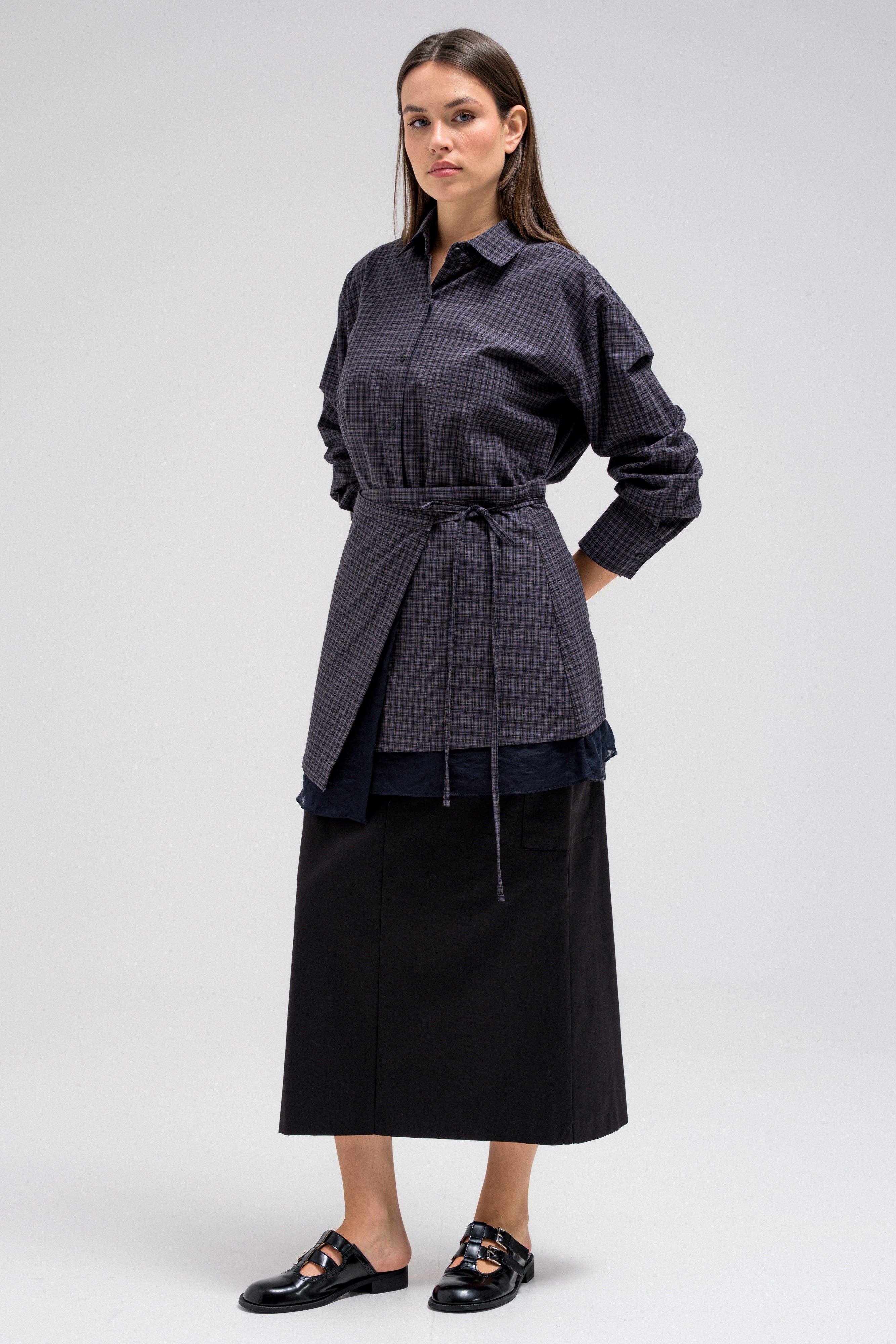 ZAVEN WAIST WRAP SHIRT