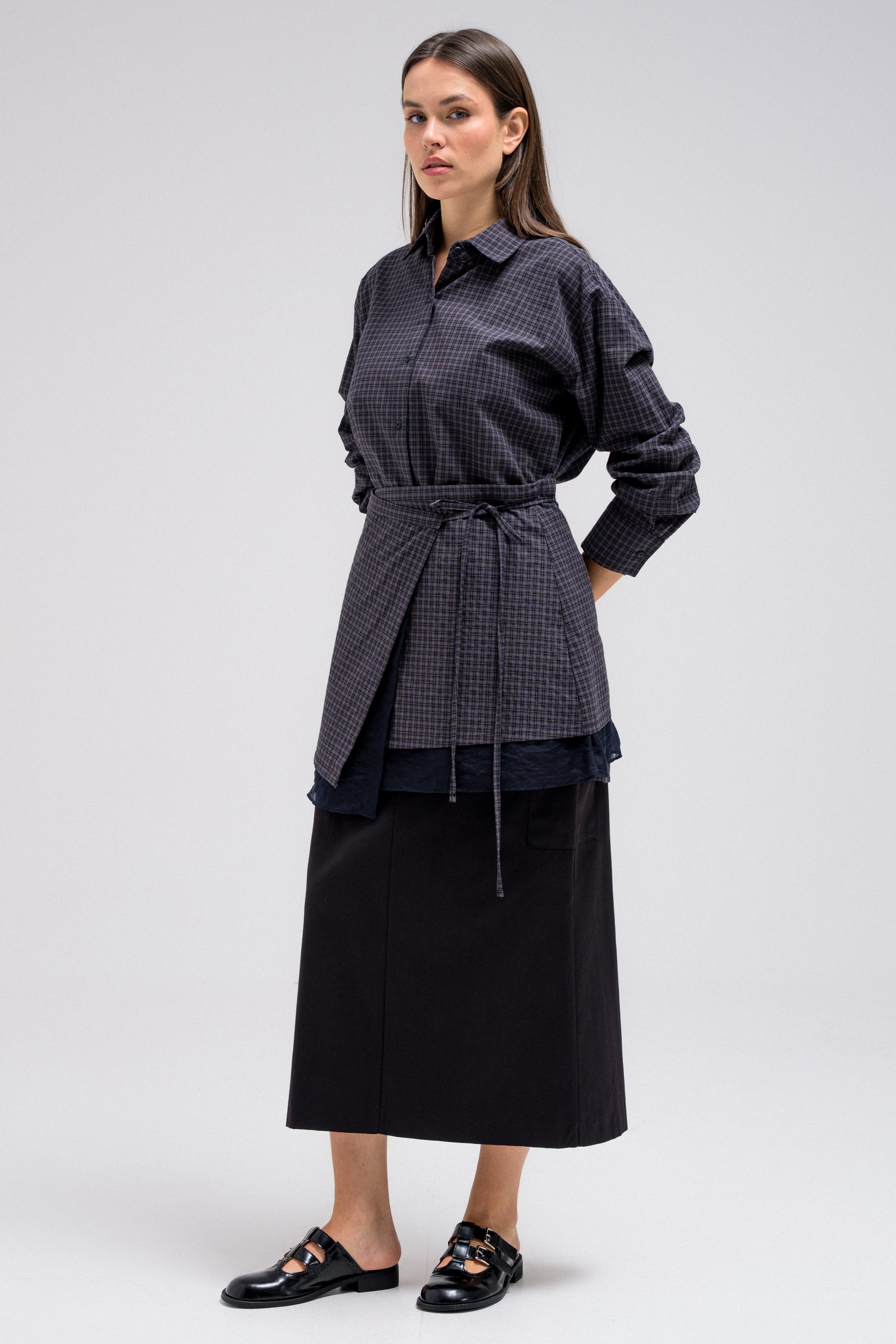 ZAVEN WAIST WRAP SHIRT