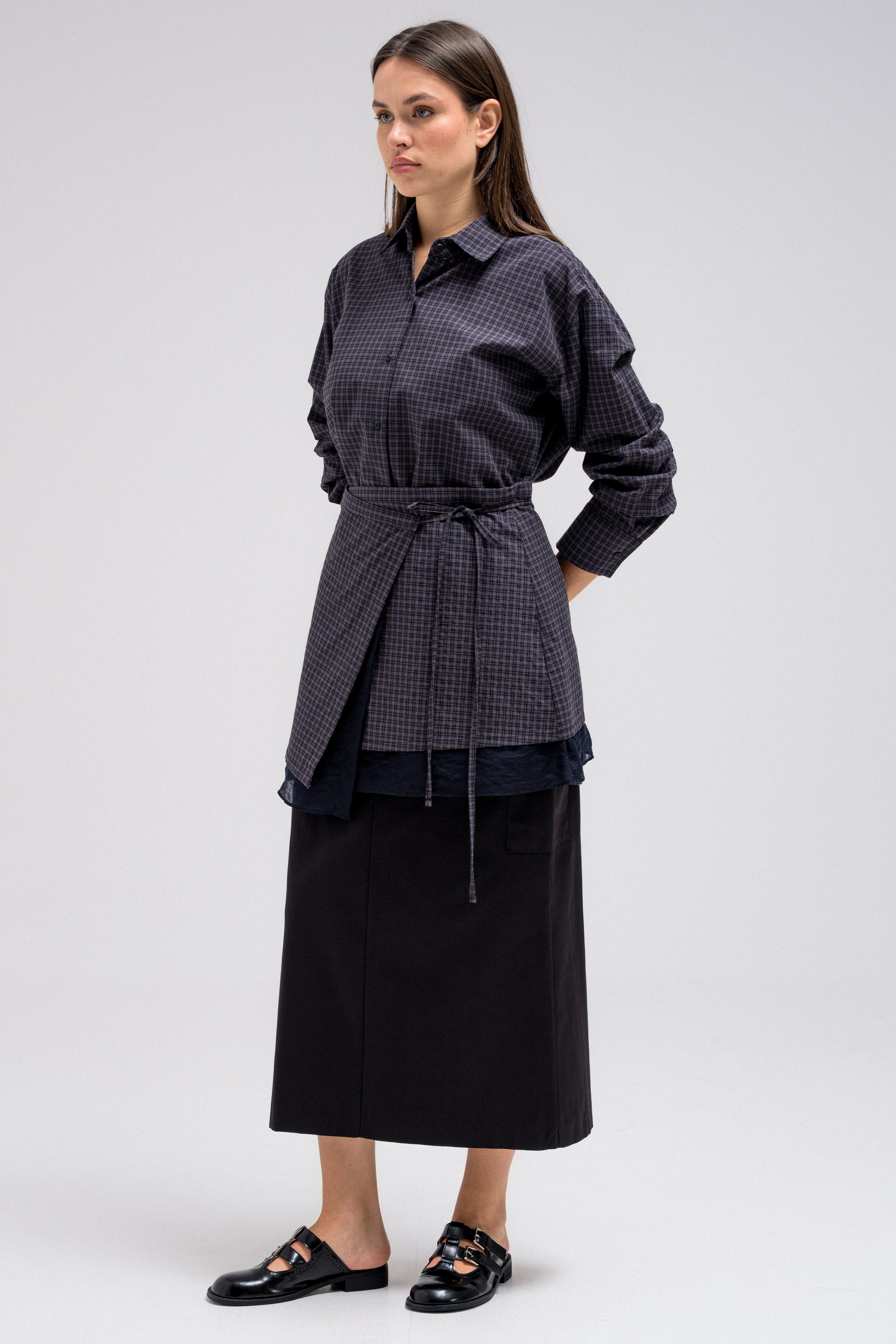 ZAVEN WAIST WRAP SHIRT