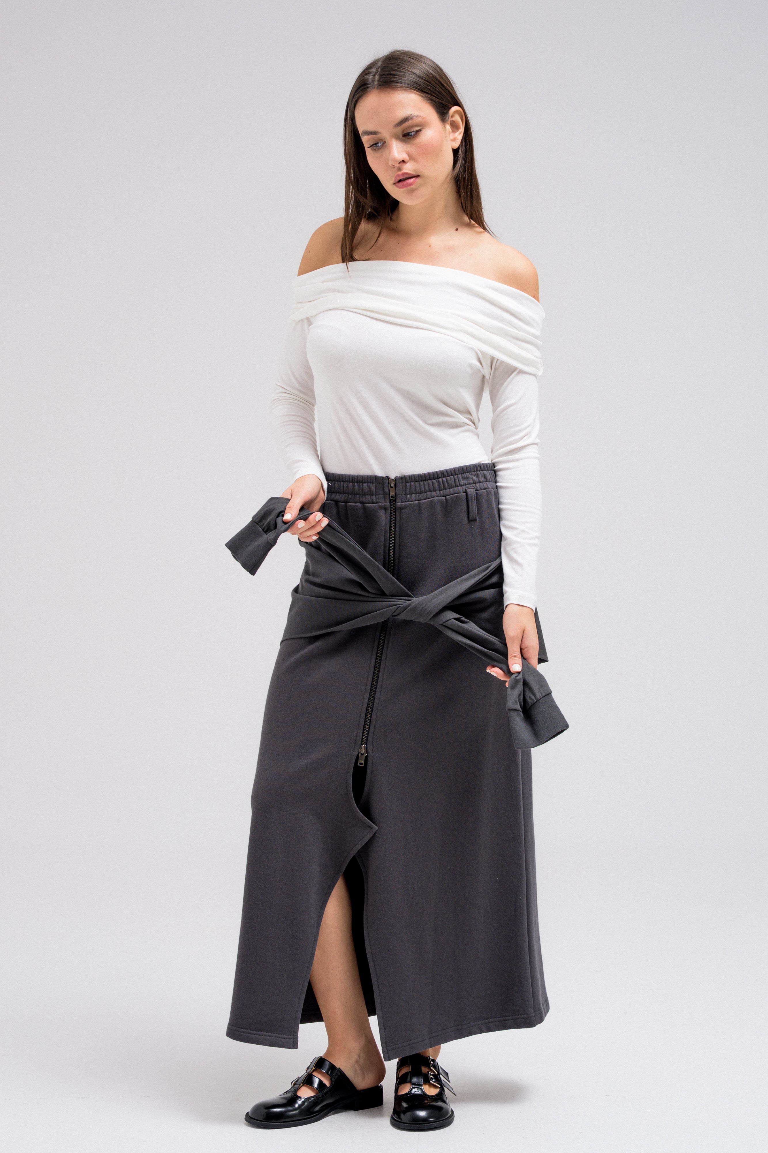 TALA FRONT-TIE SKIRT