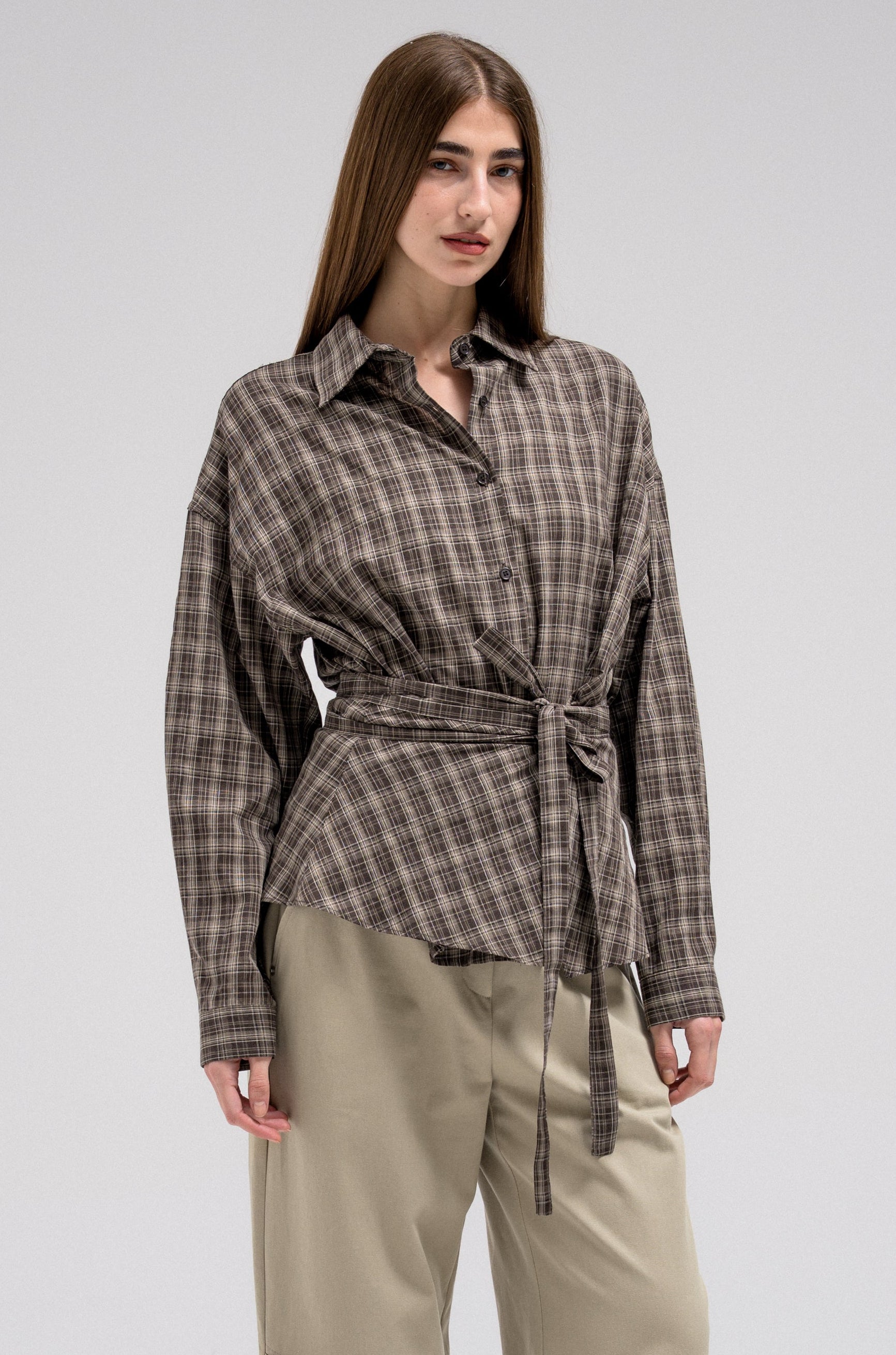 ANNA CHECKERED SHIRT