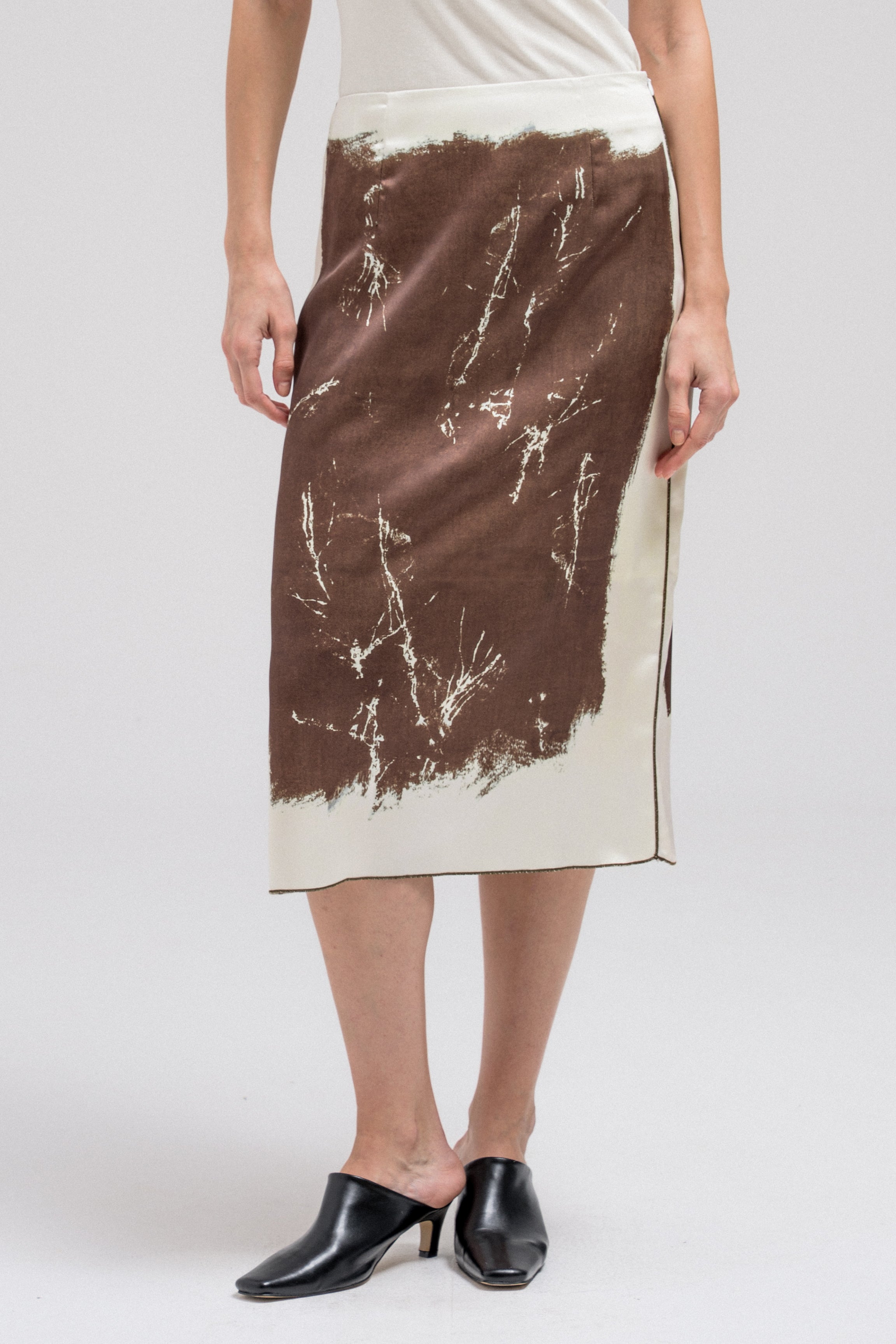 BRENAE SATIN SKIRT
