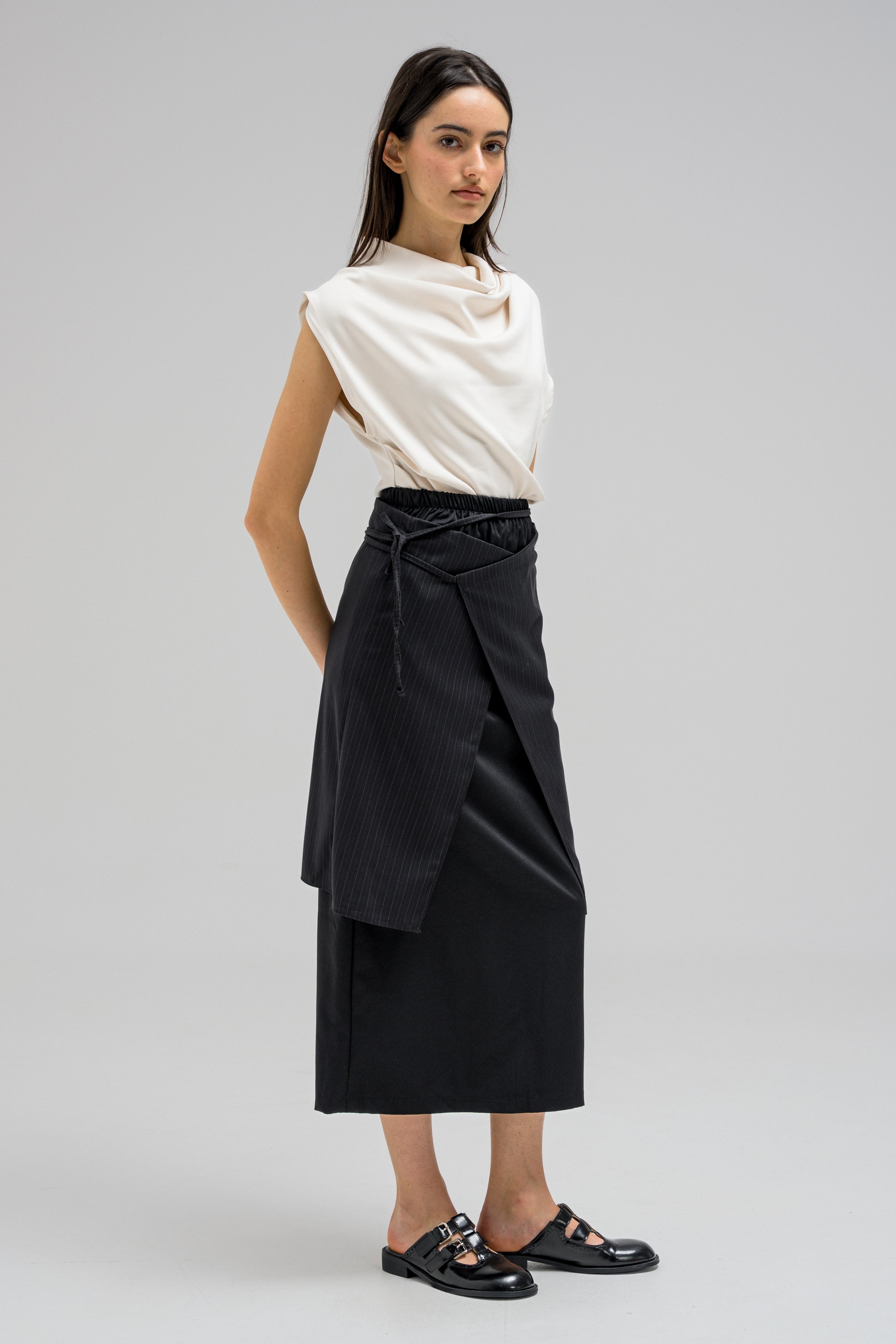 CROSS LAYERED SKIRT