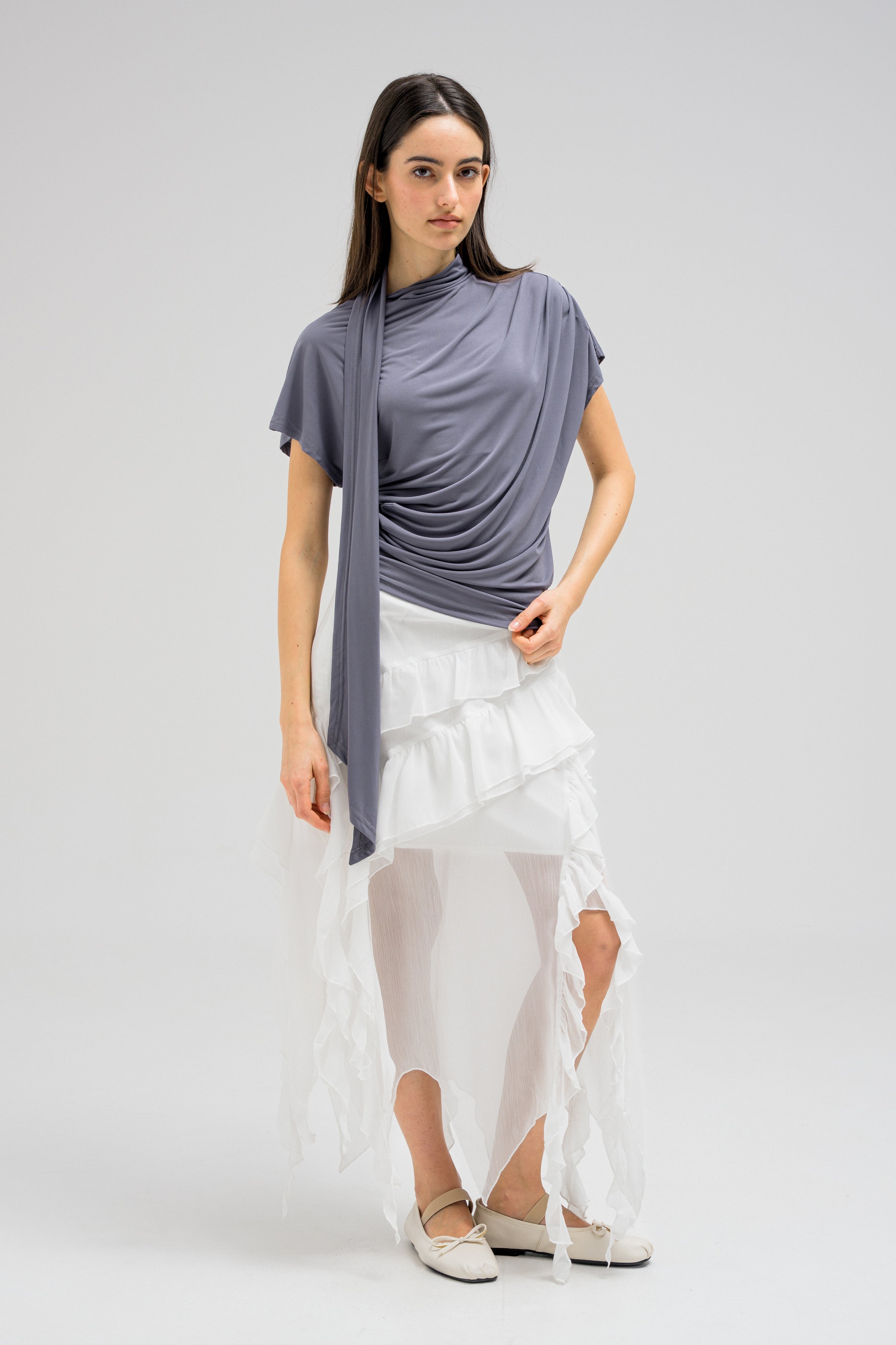 TWIST SCARF TOP