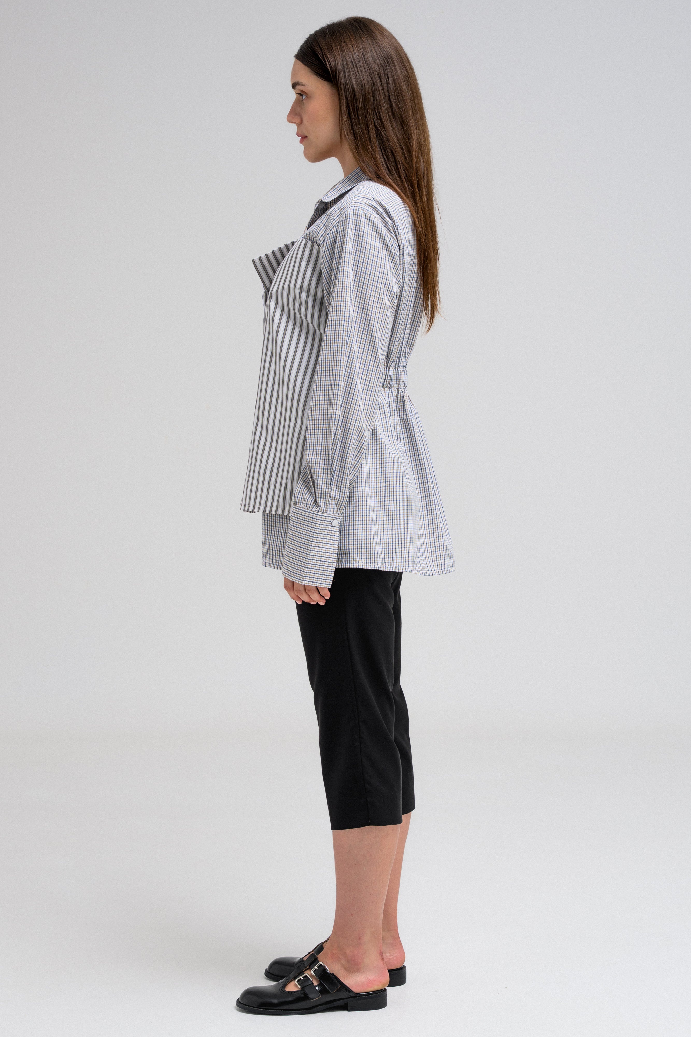 BUSTIER PLAID SHIRT V5