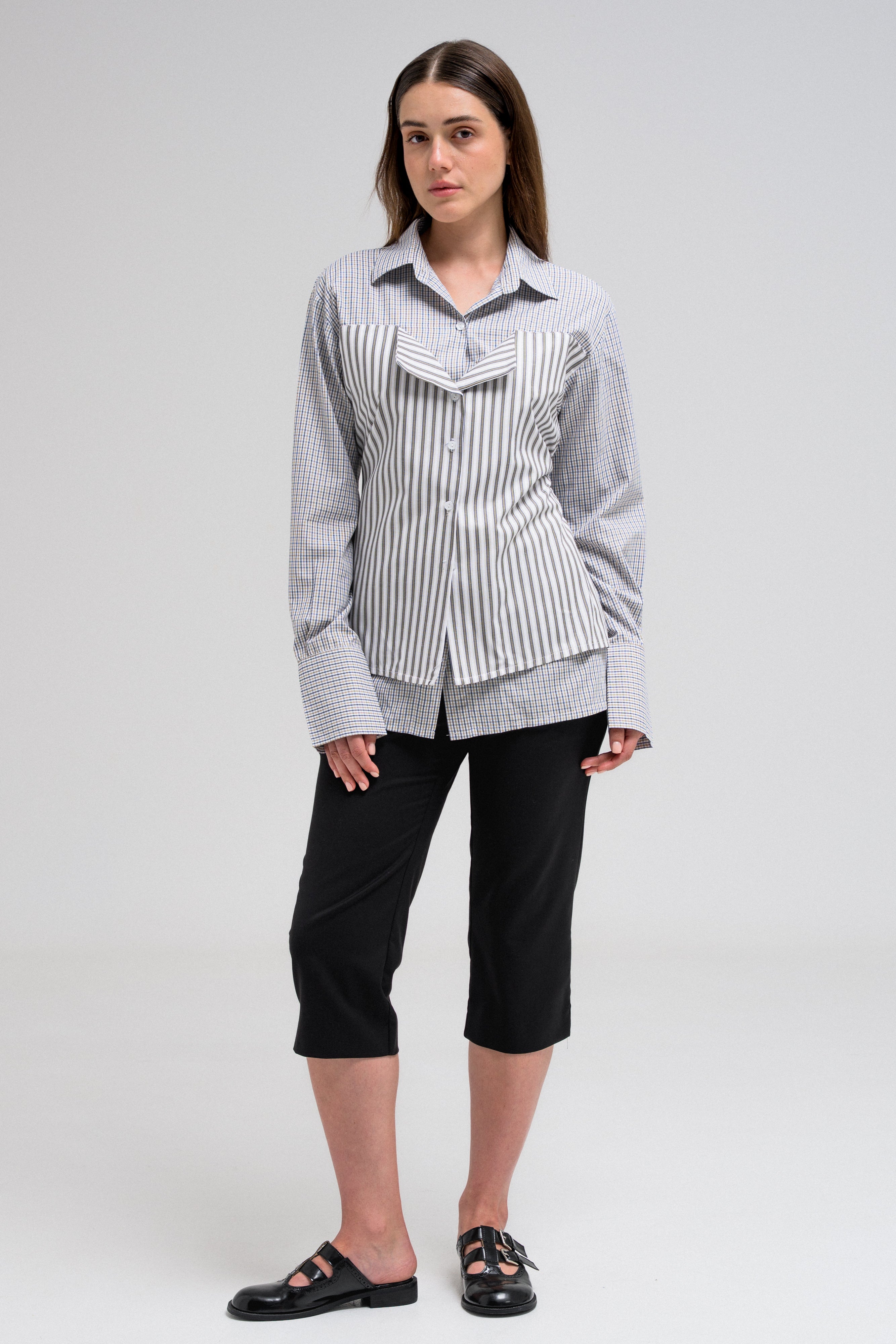 BUSTIER PLAID SHIRT V5