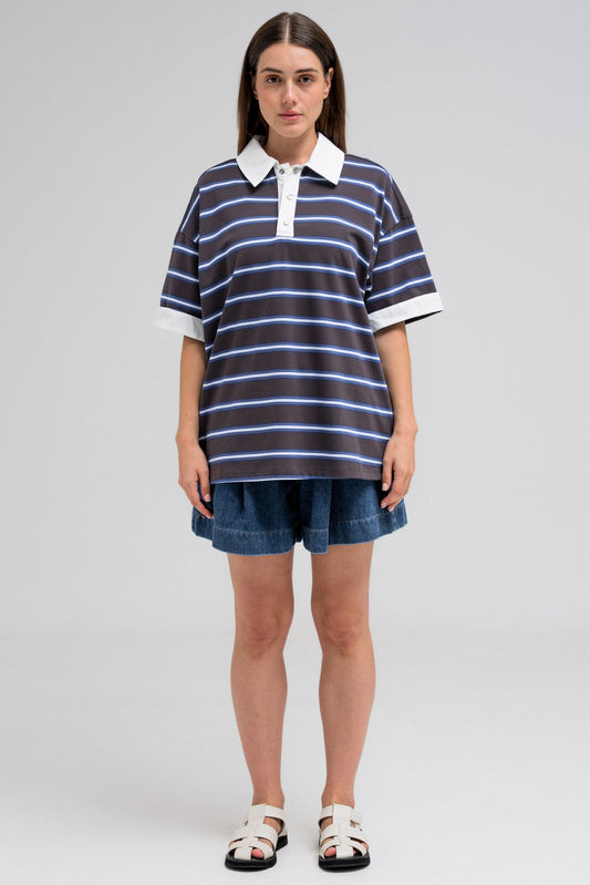 RYDER CONTRAST STRIPE POLO