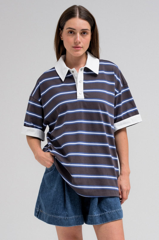 RYDER CONTRAST STRIPE POLO