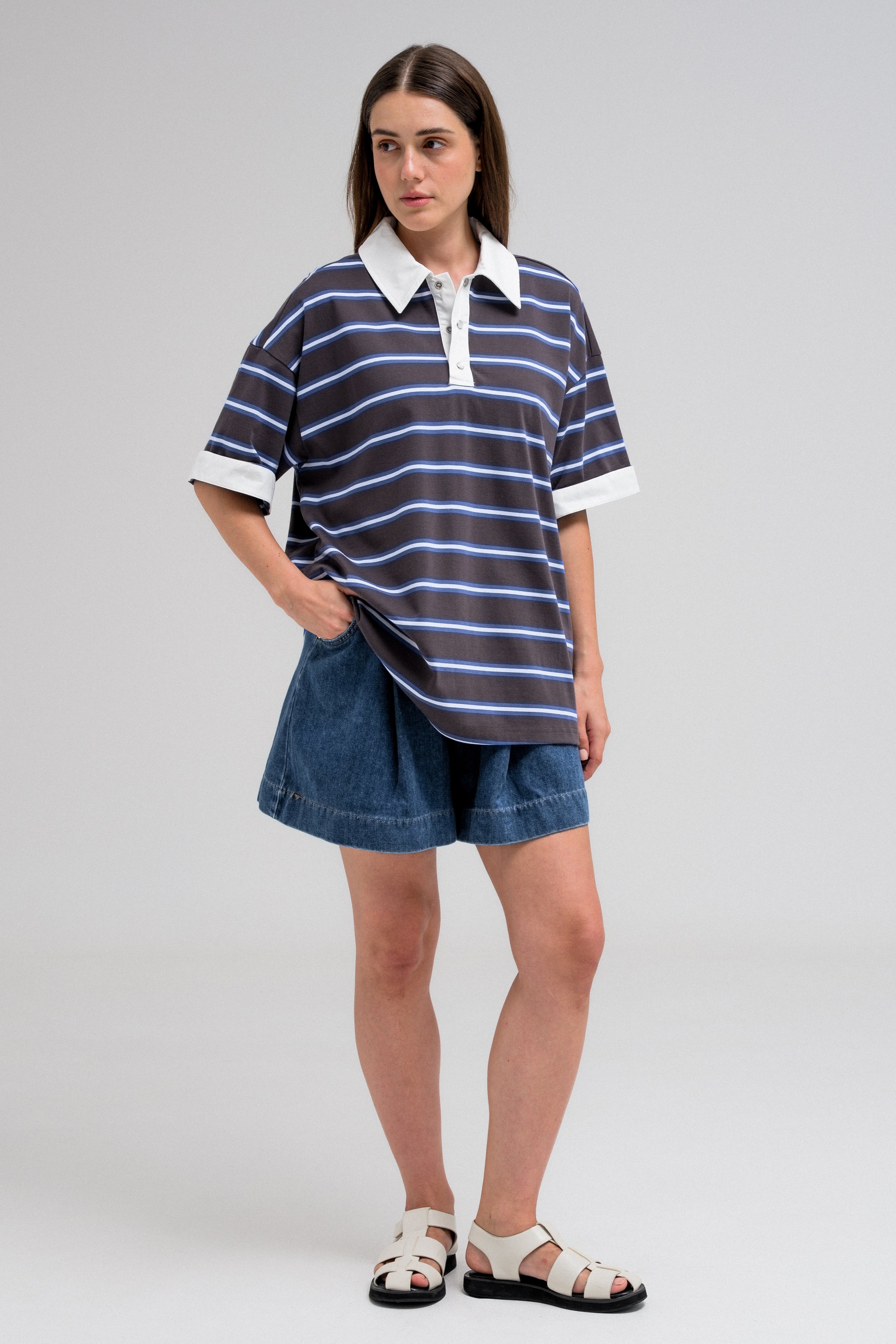 RYDER CONTRAST STRIPE POLO