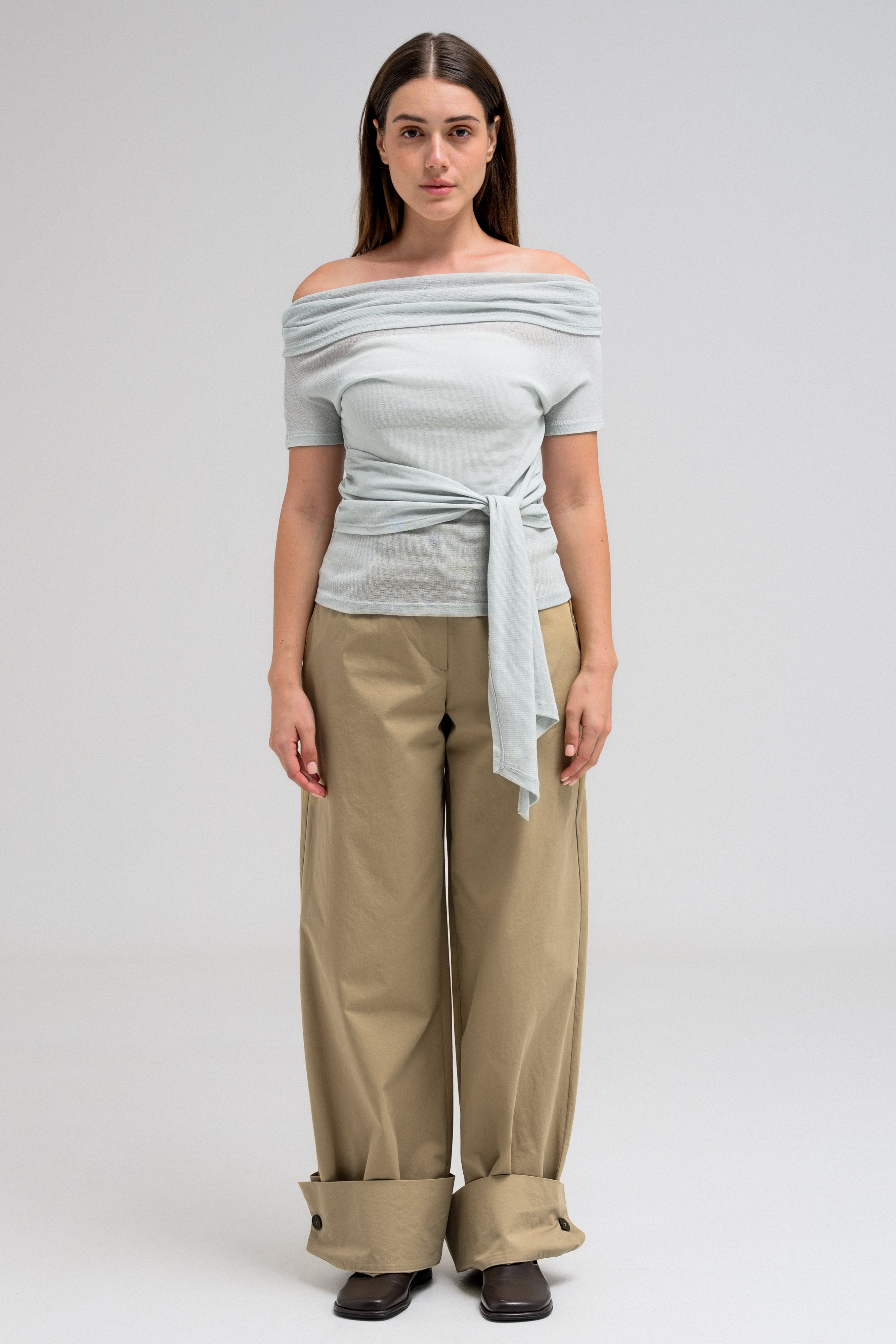 NAYLA TIE-FRONT TOP