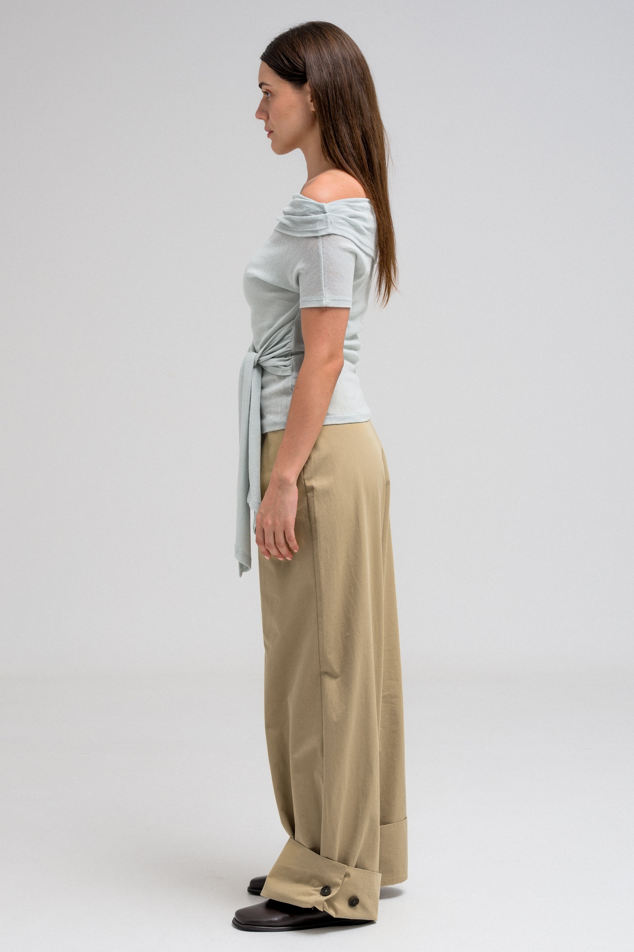 NAYLA TIE-FRONT TOP