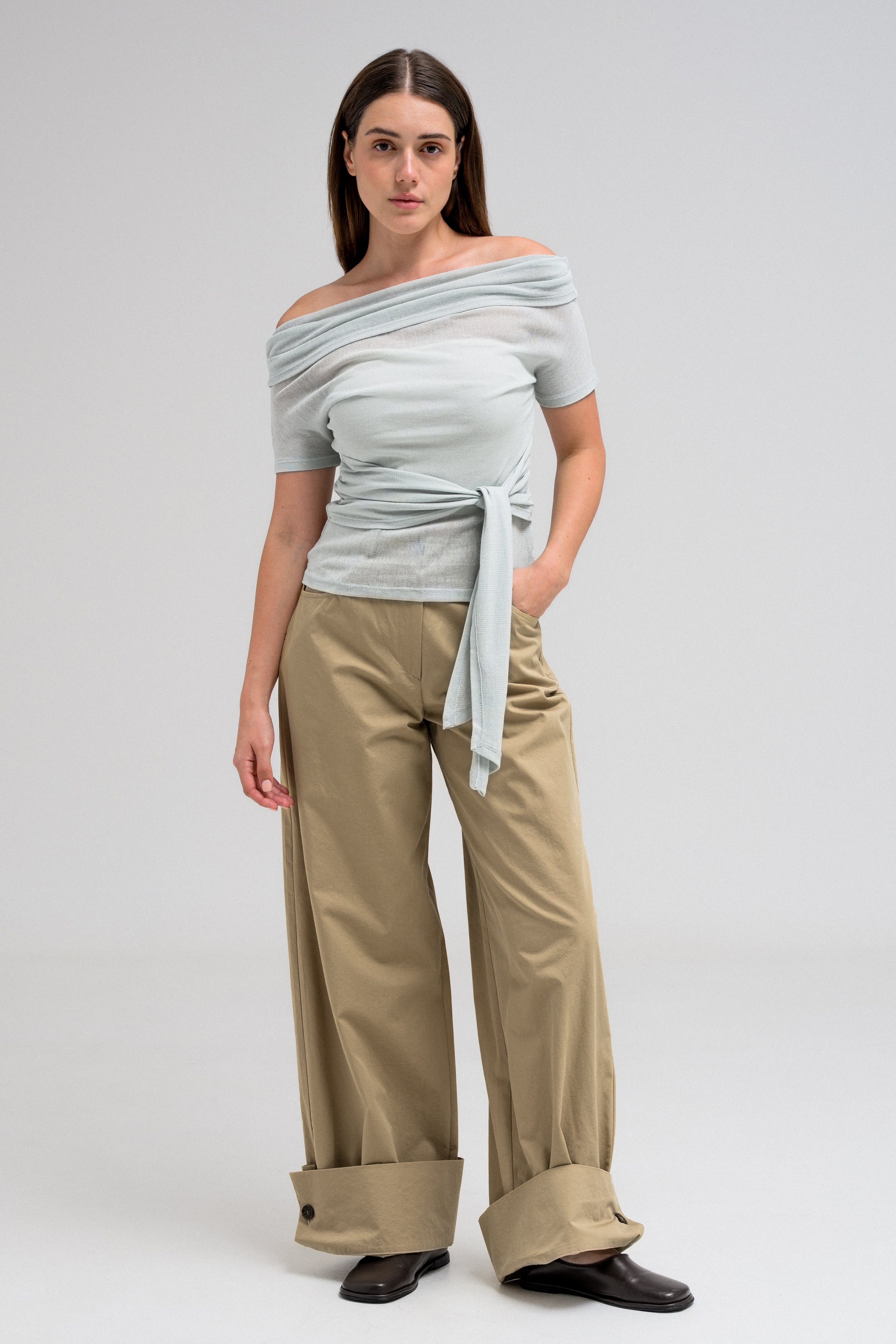 NAYLA TIE-FRONT TOP
