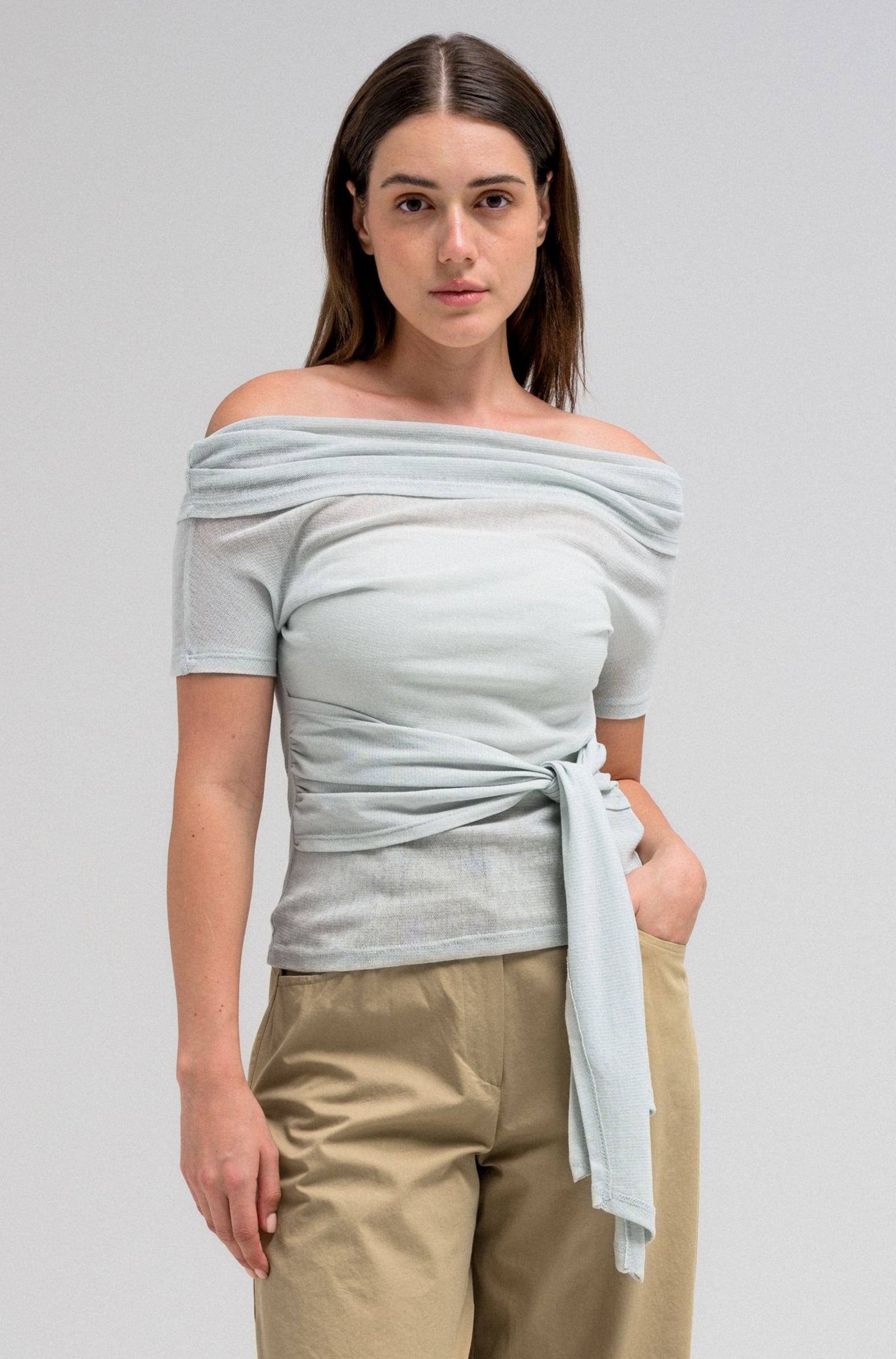 NAYLA TIE-FRONT TOP