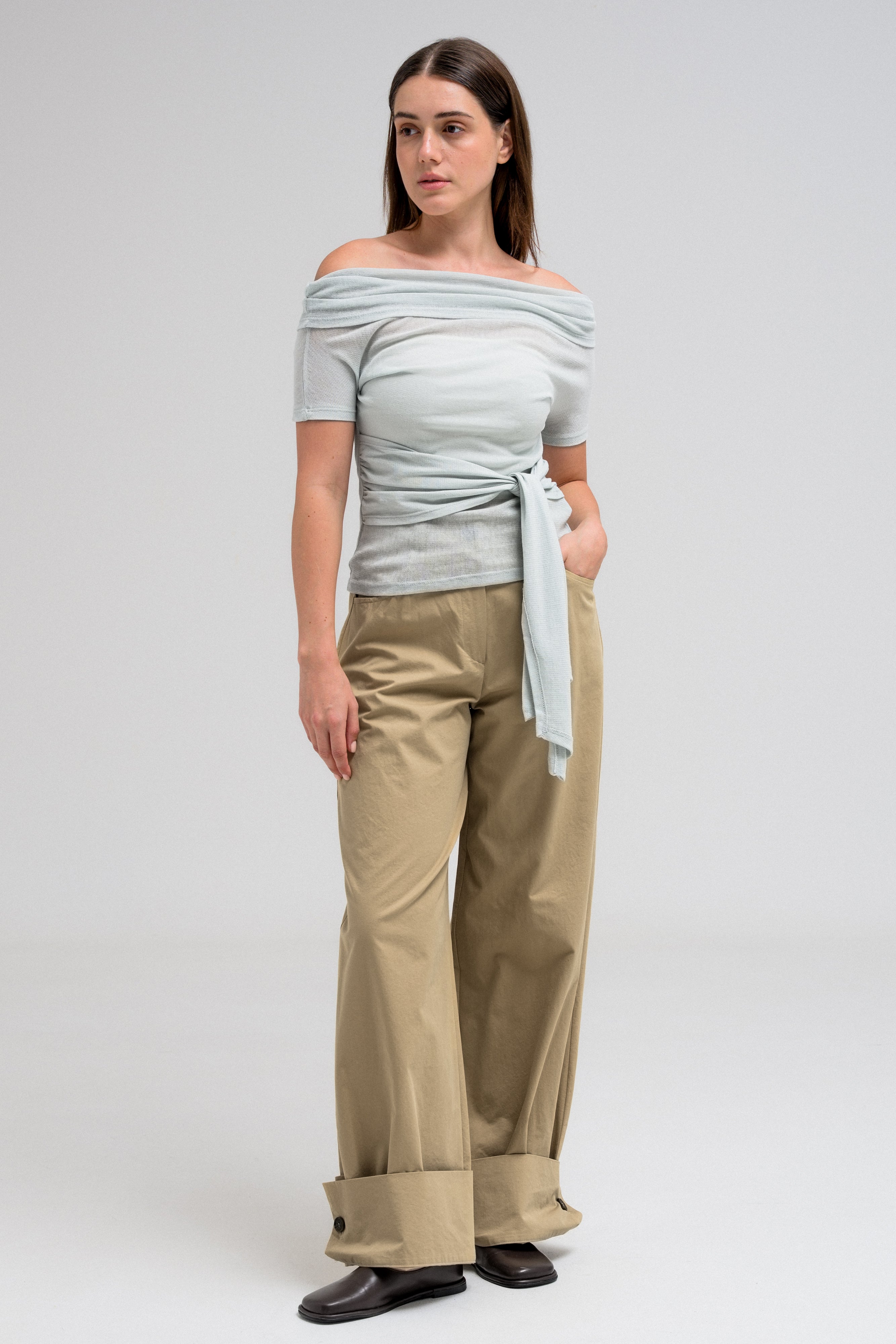 NAYLA TIE-FRONT TOP