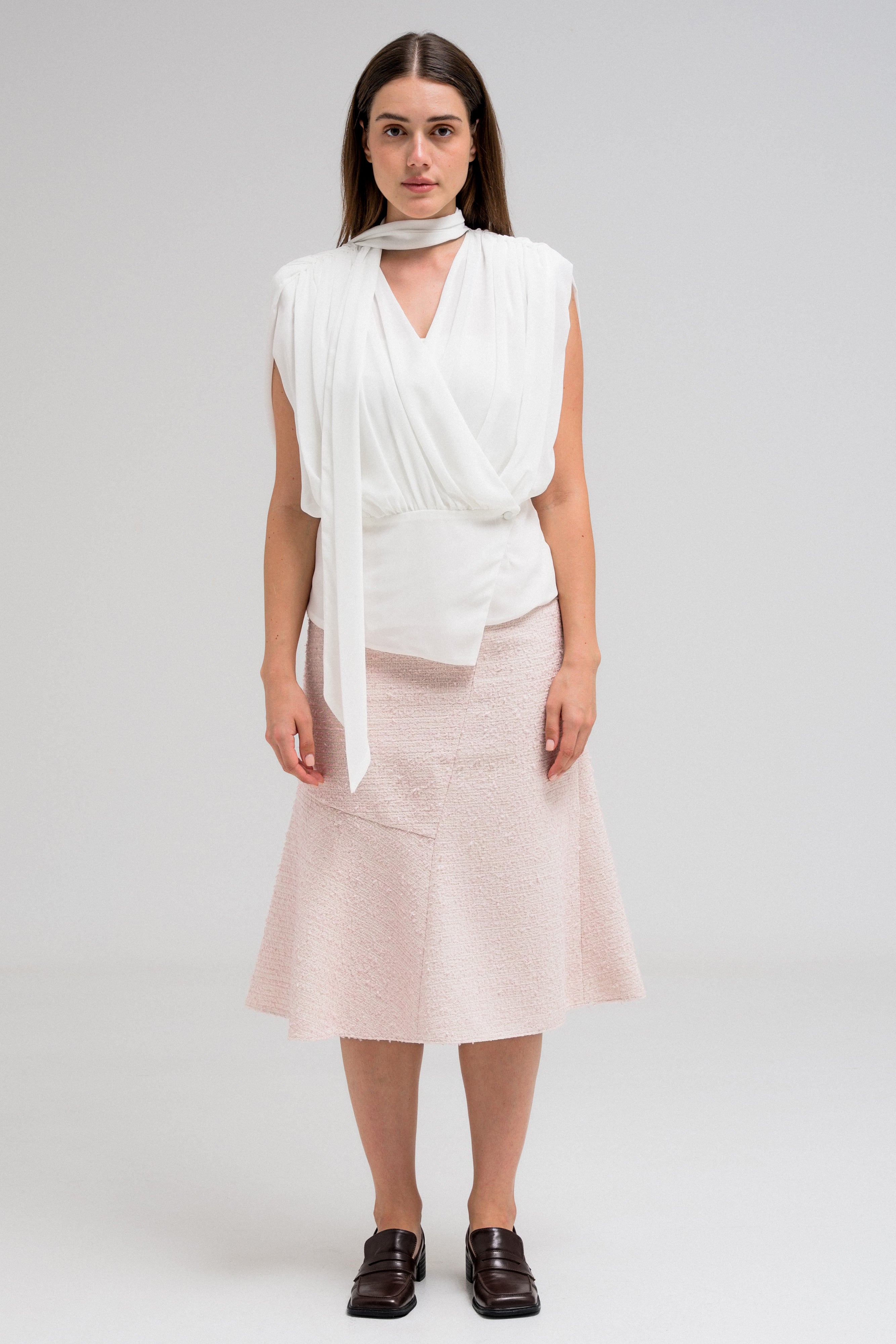 VERENE DRAPED BLOUSE