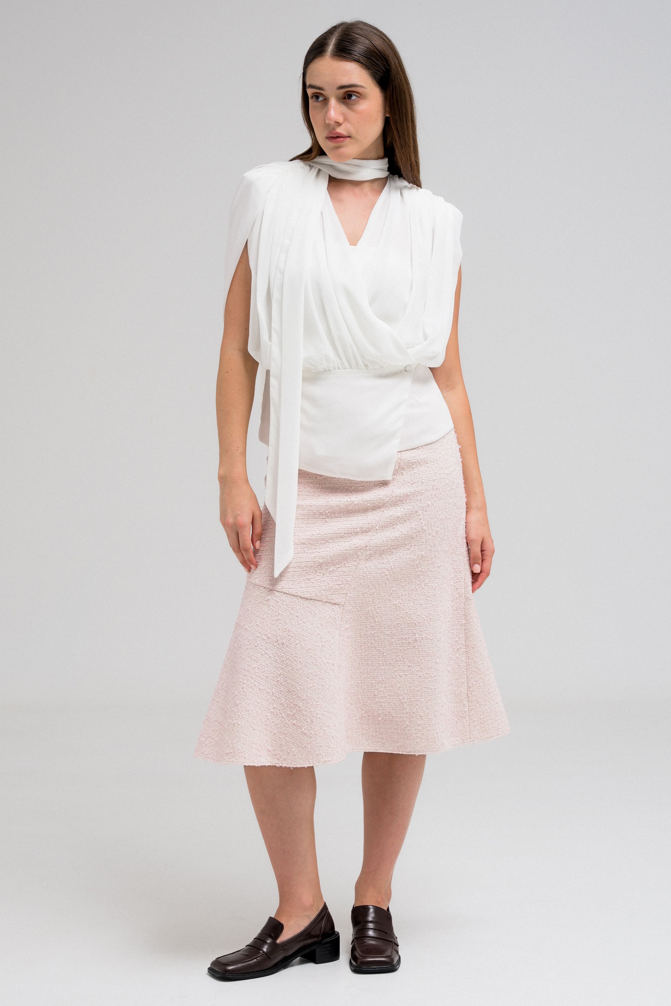VERENE DRAPED BLOUSE
