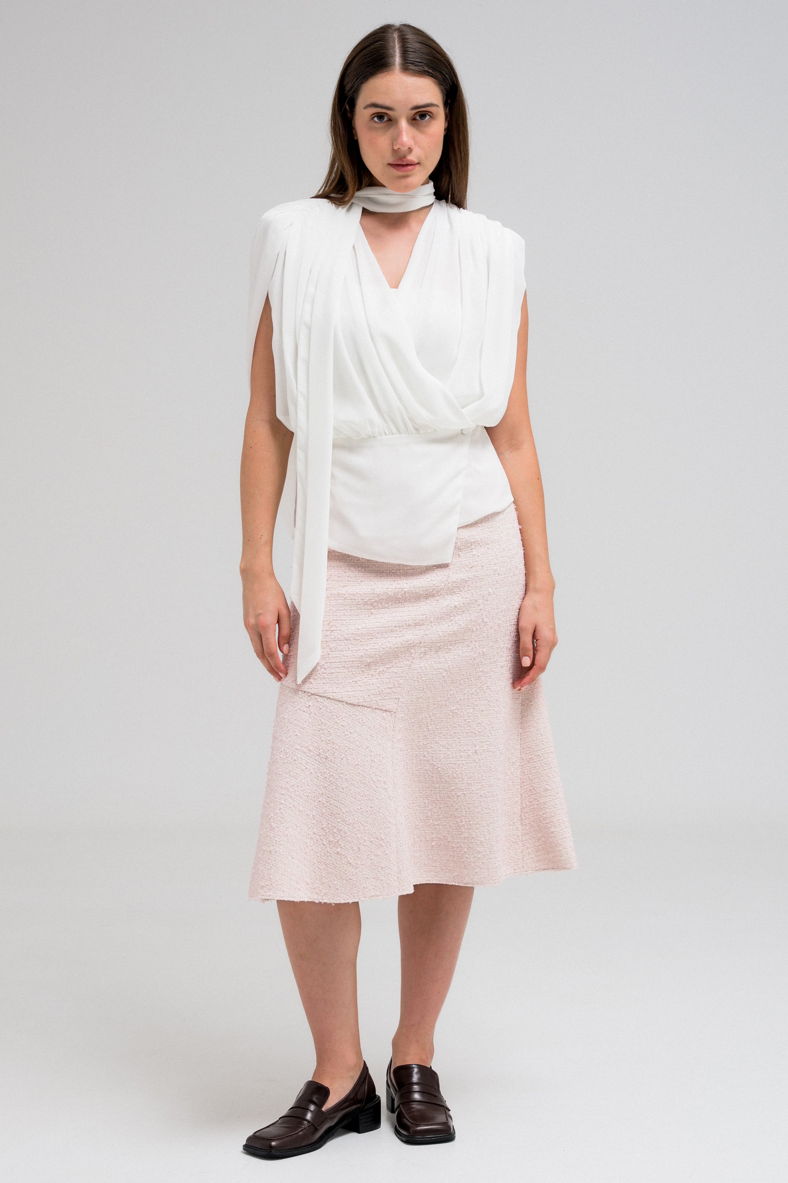 VERENE DRAPED BLOUSE