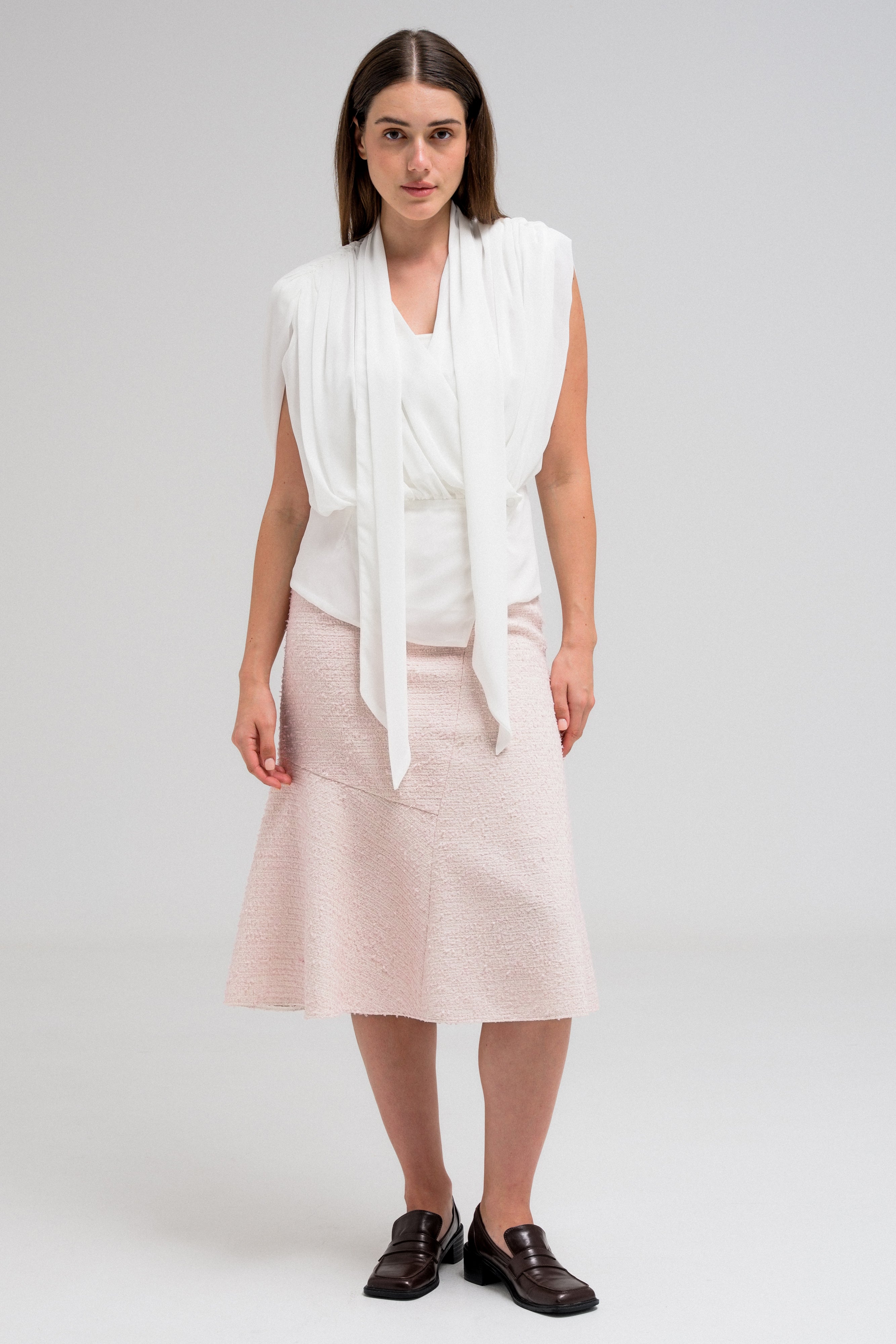 VERENE DRAPED BLOUSE