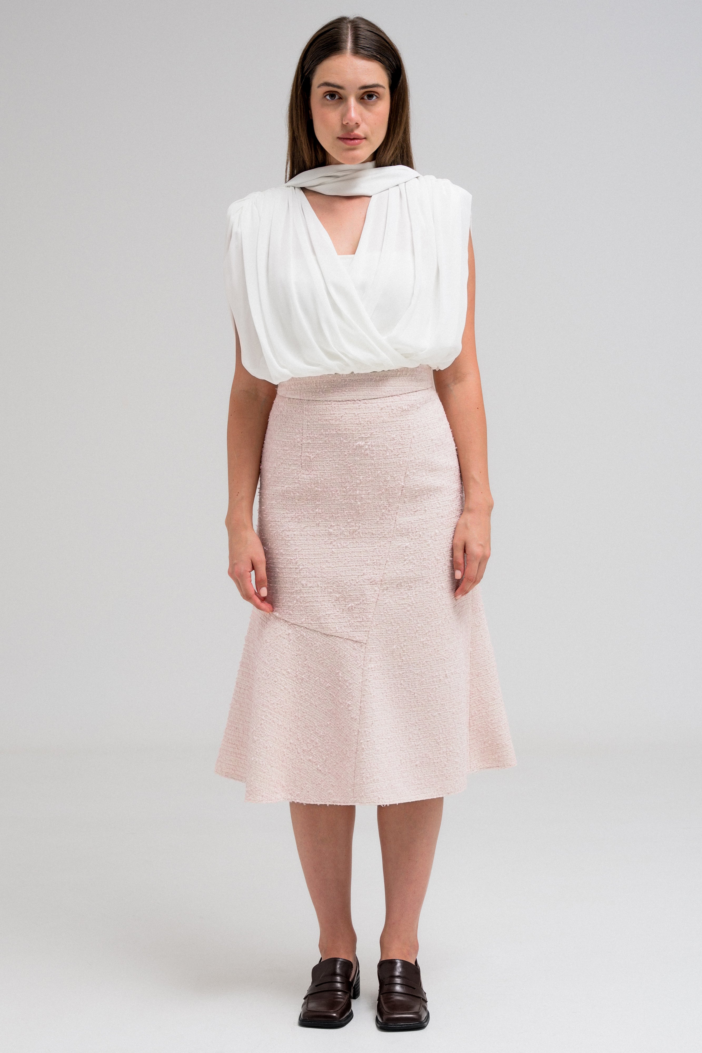 CASSIA FLARED MIDI SKIRT