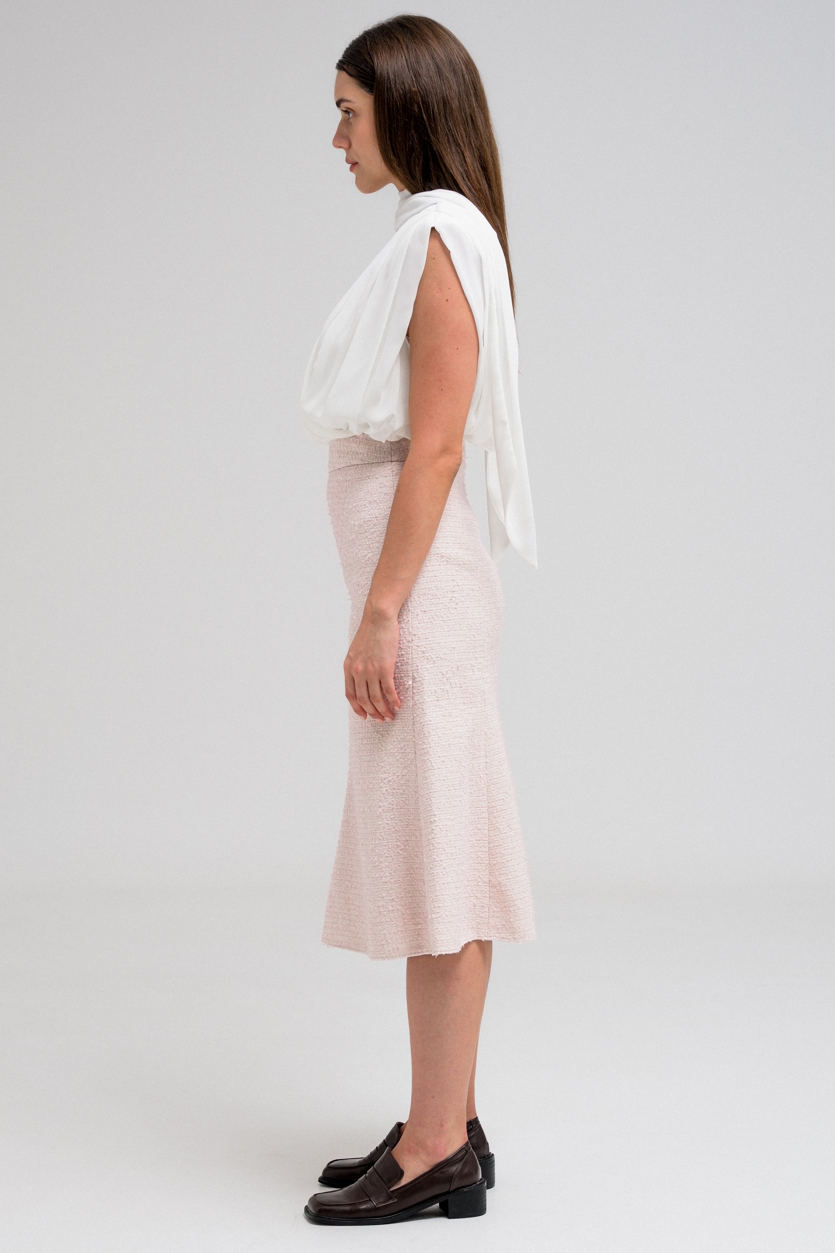 CASSIA FLARED MIDI SKIRT