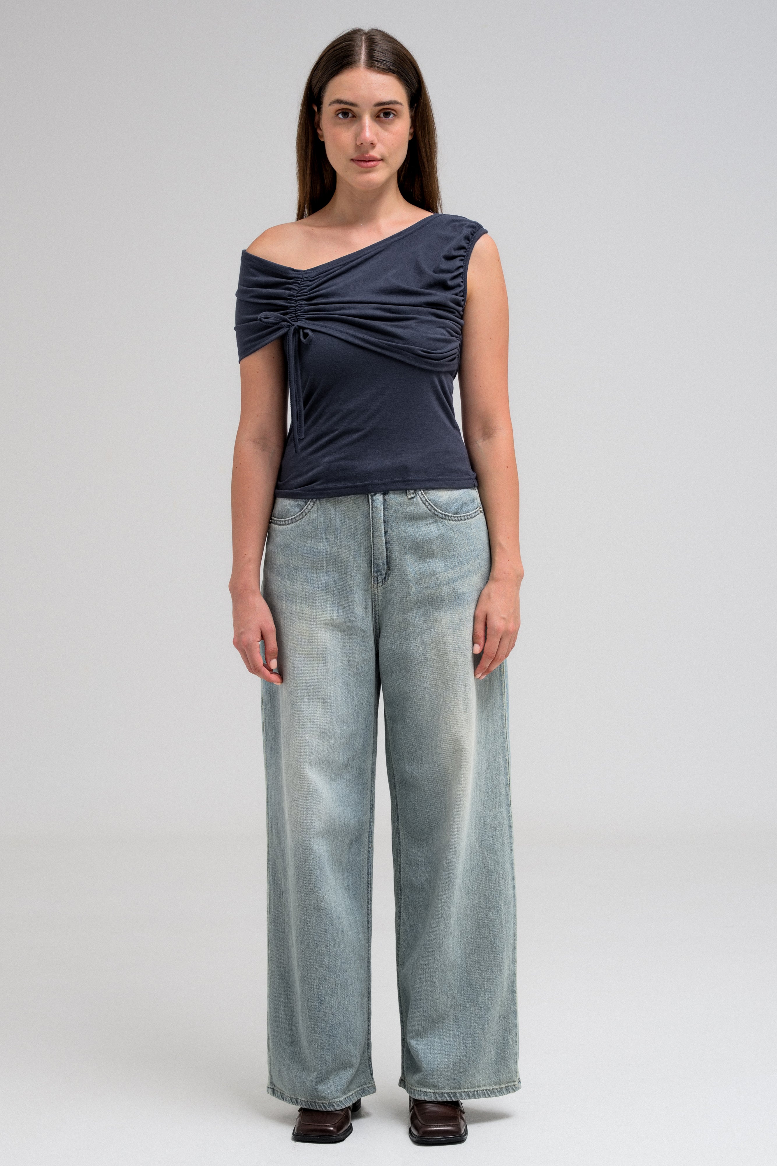 SYLVI DRAPED TUBE TOP