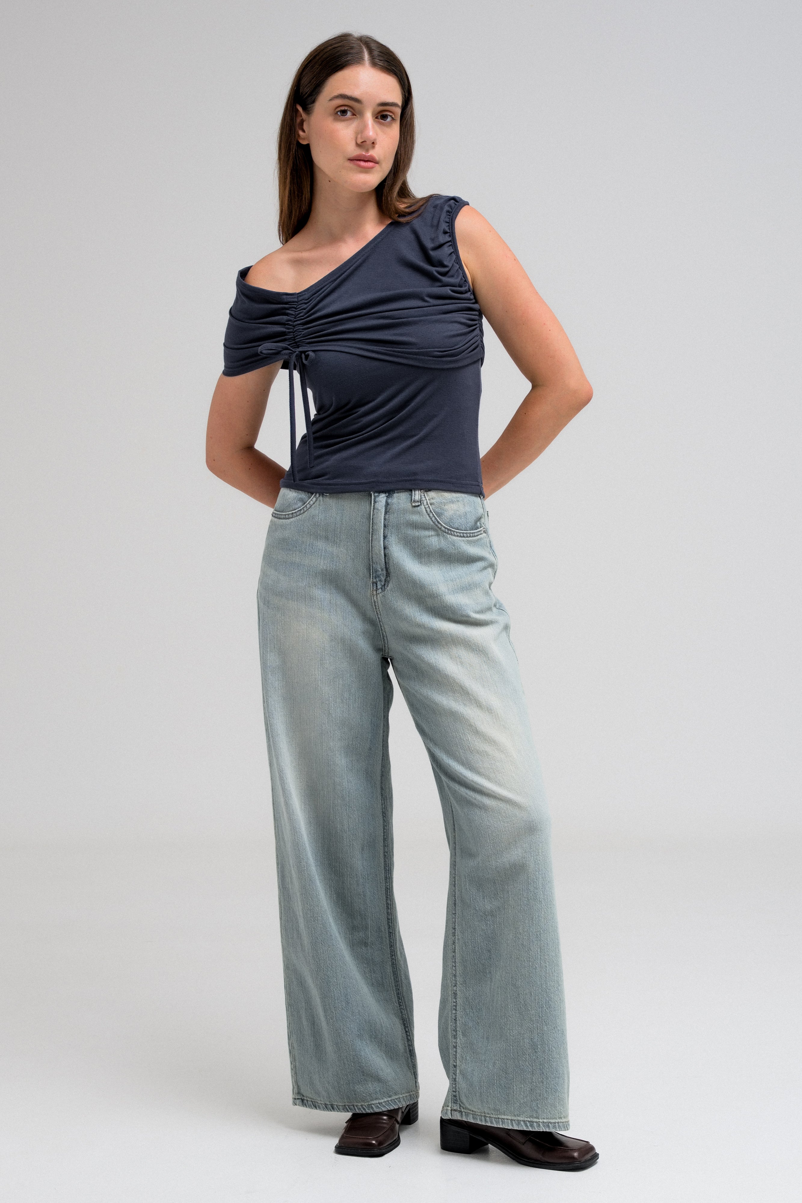 SYLVI DRAPED TUBE TOP