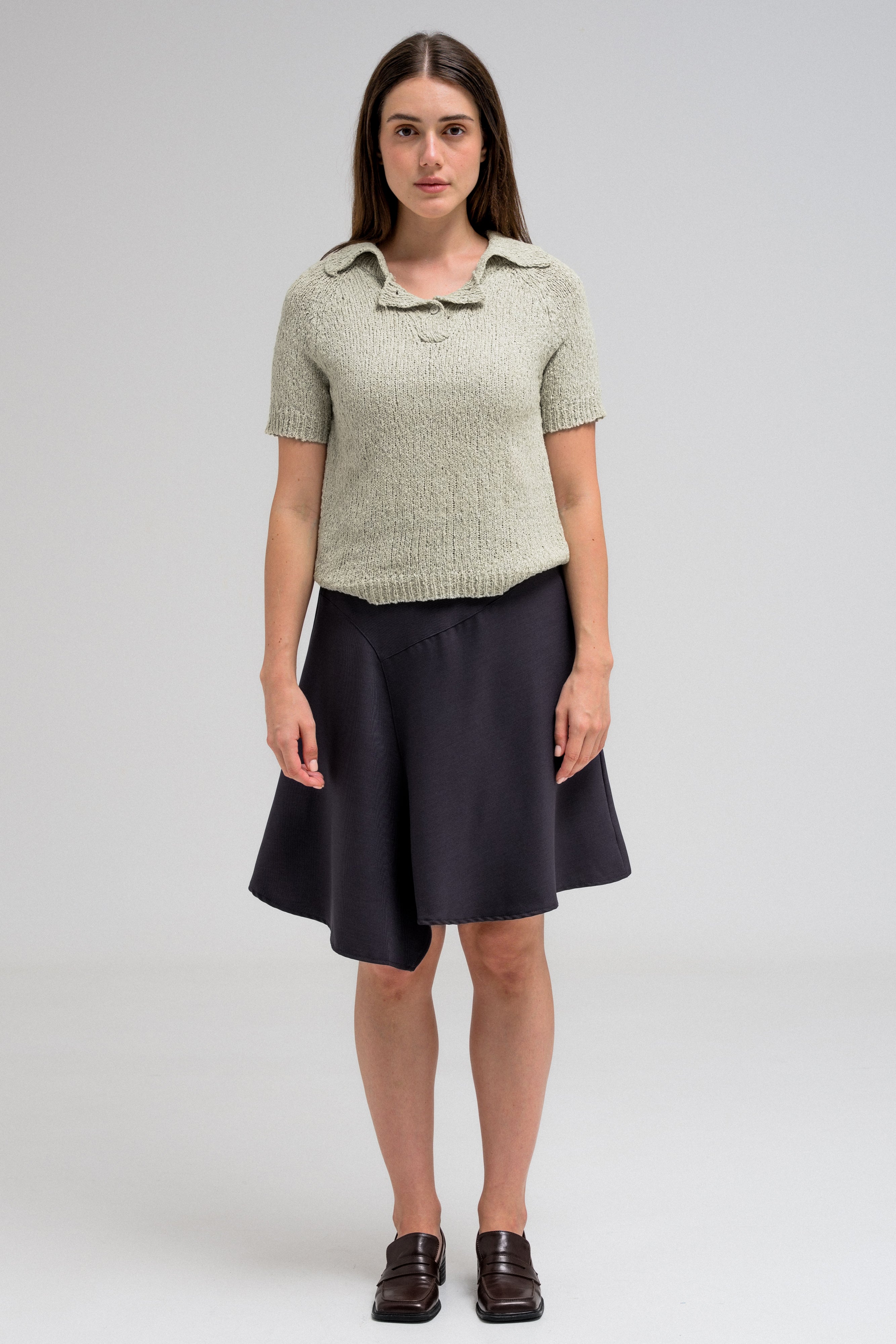 MILOU TEXTURED KNIT POLO