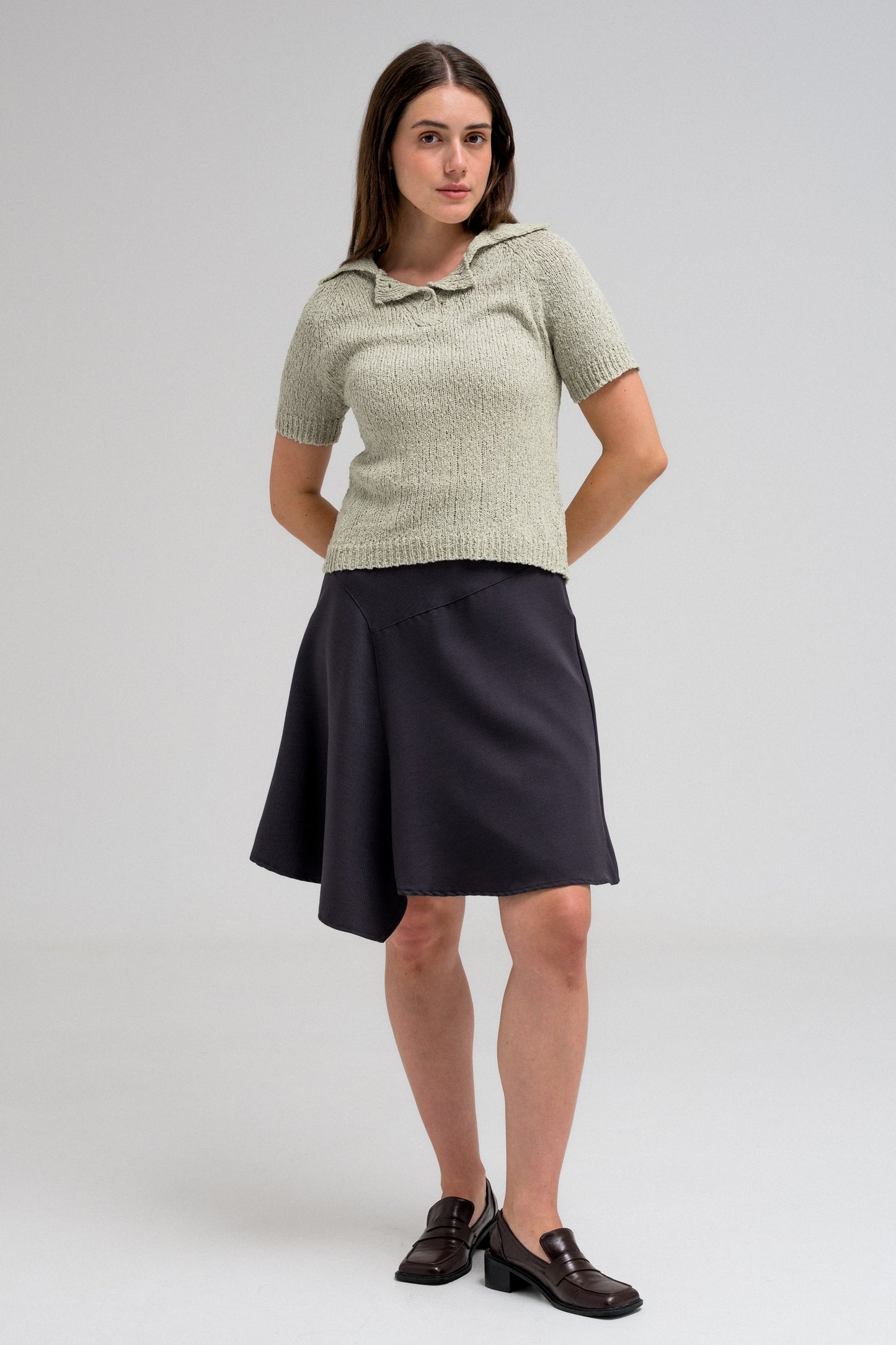 MILOU TEXTURED KNIT POLO