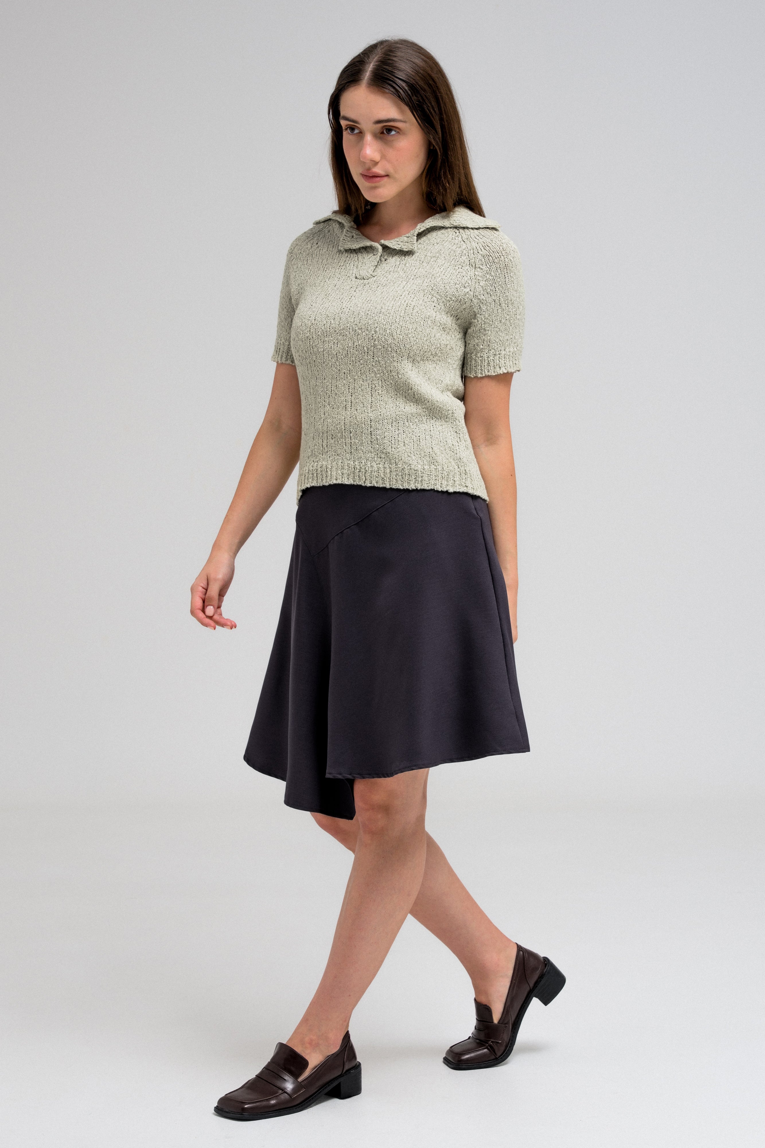 MILOU TEXTURED KNIT POLO
