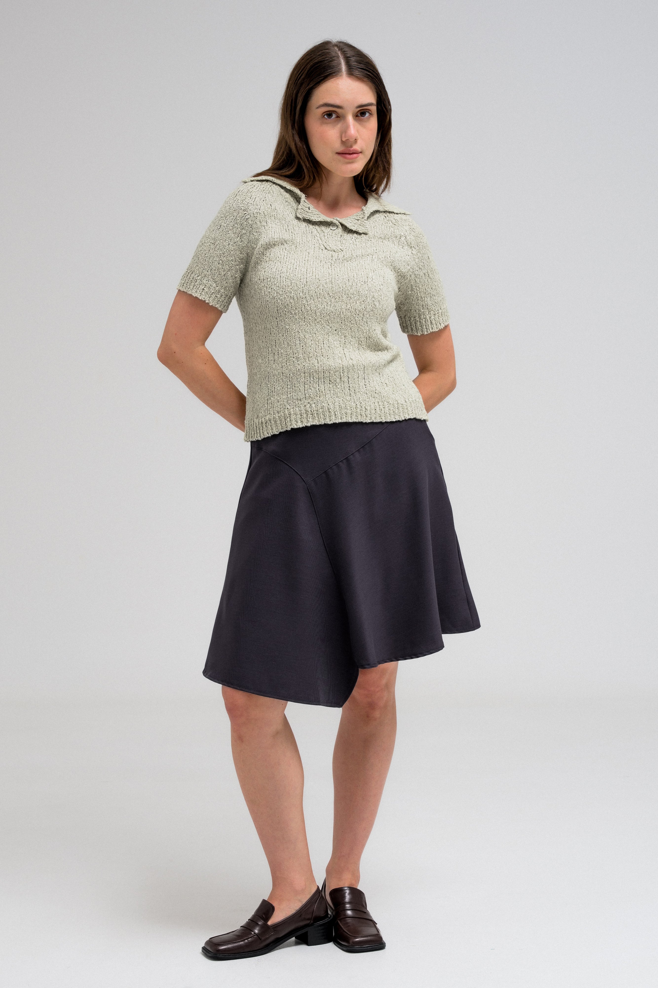 MILOU TEXTURED KNIT POLO