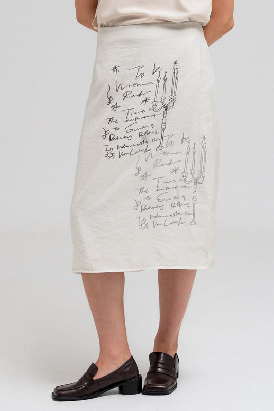 NOLA SCRIPT SKIRT