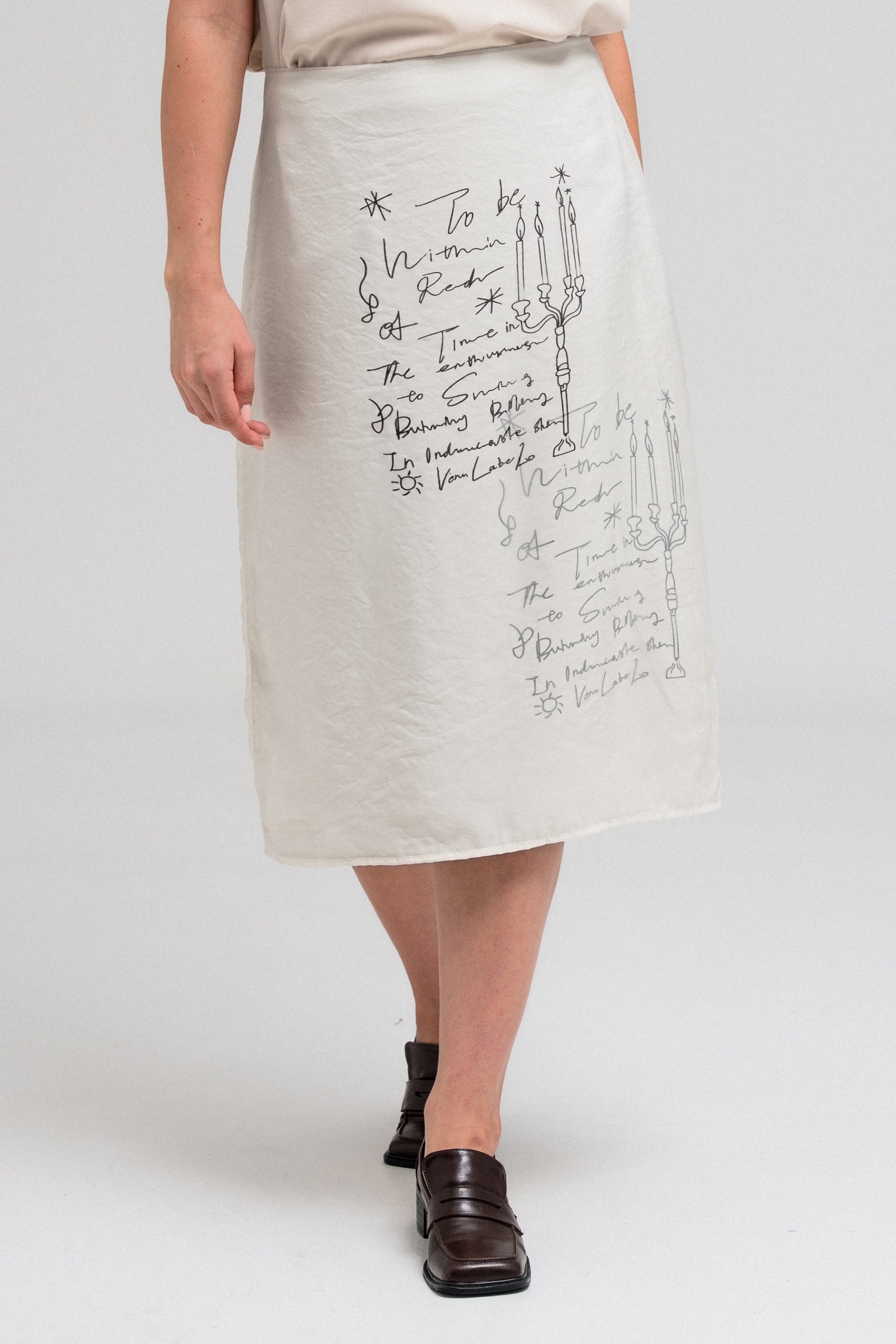 NOLA SCRIPT SKIRT